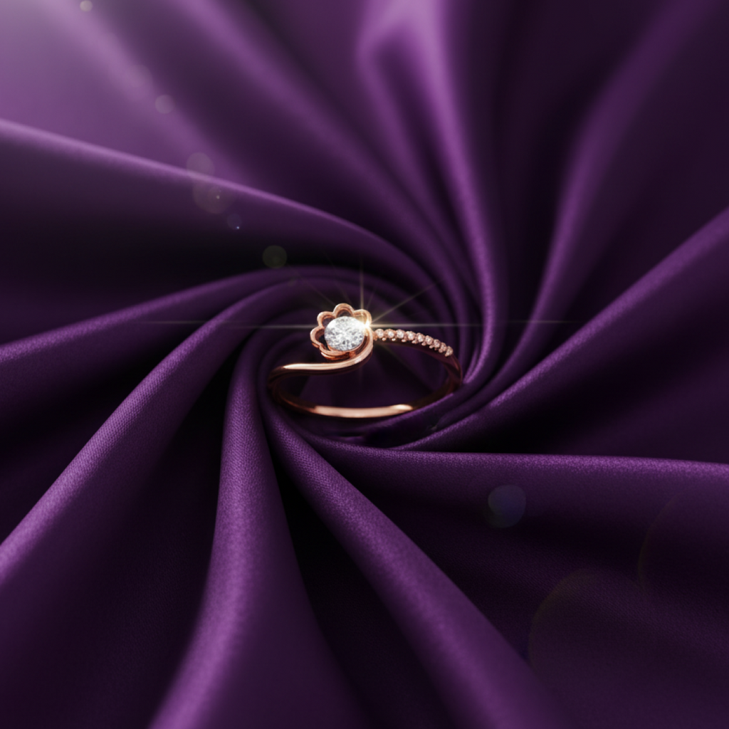 Sumptuous Narcissus Gold and Diamond Ring