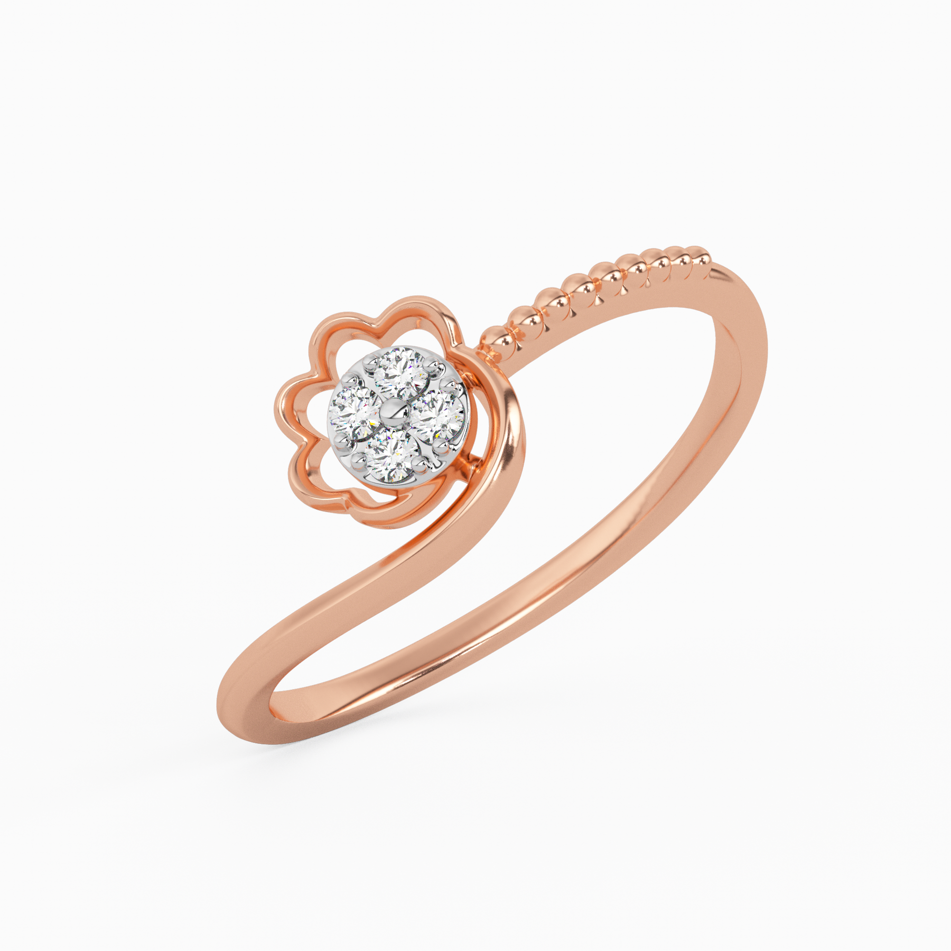 Sumptuous Narcissus Gold and Diamond Ring