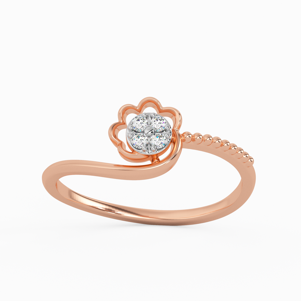 Sumptuous Narcissus Gold and Diamond Ring