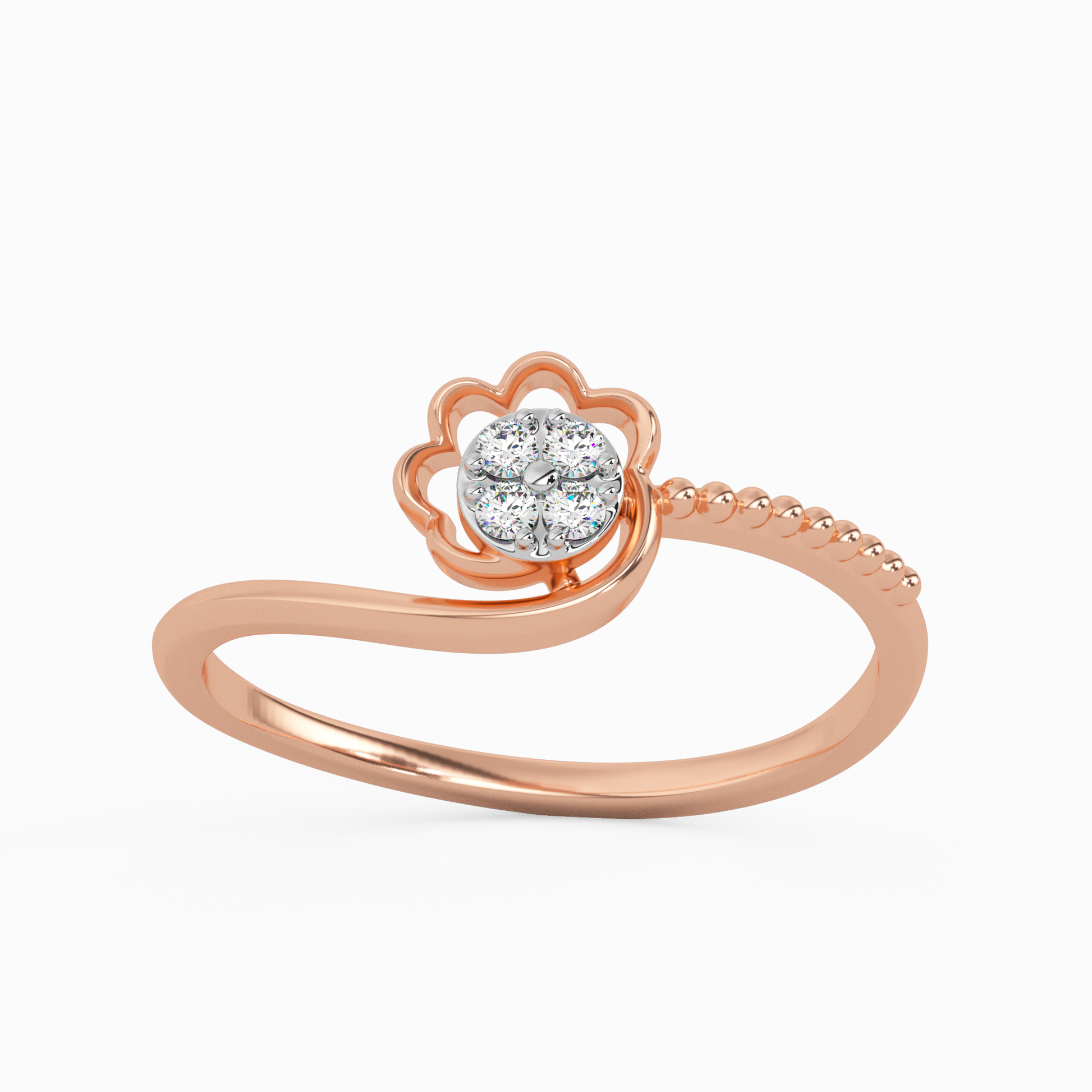 Sumptuous Narcissus Gold and Diamond Ring