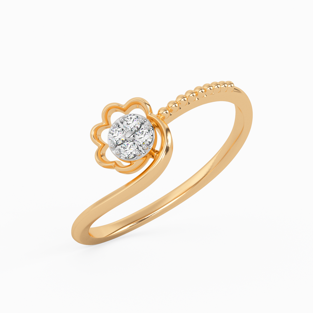 Sumptuous Narcissus Gold and Diamond Ring