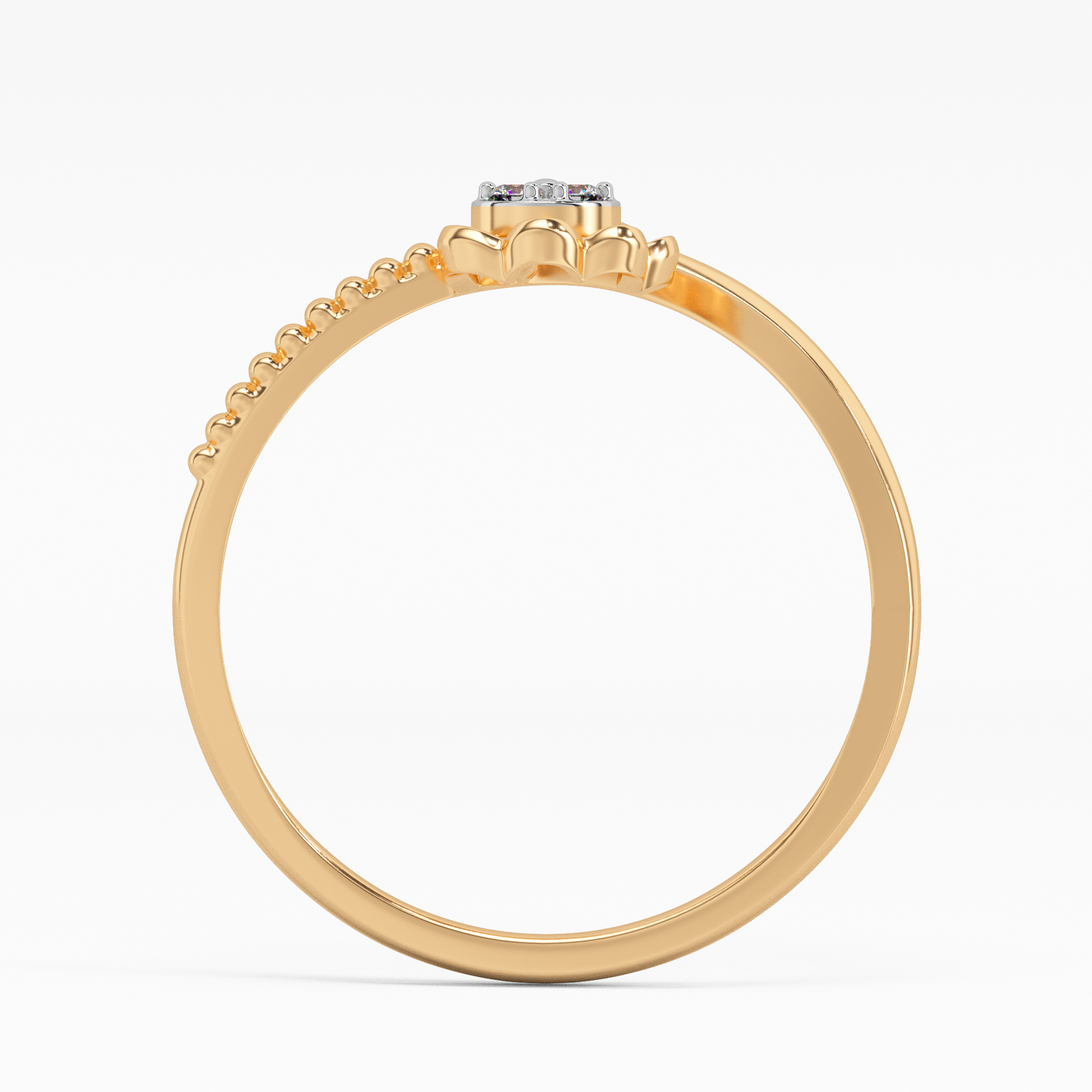 Sumptuous Narcissus Gold and Diamond Ring