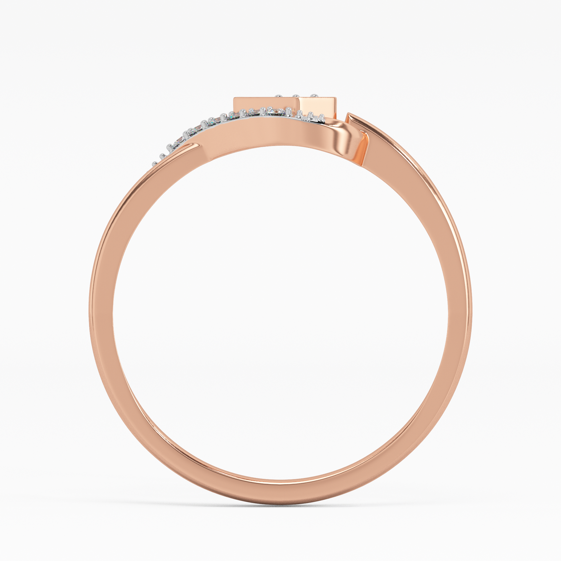 Rosy Revolution Gold and Diamond Earrings