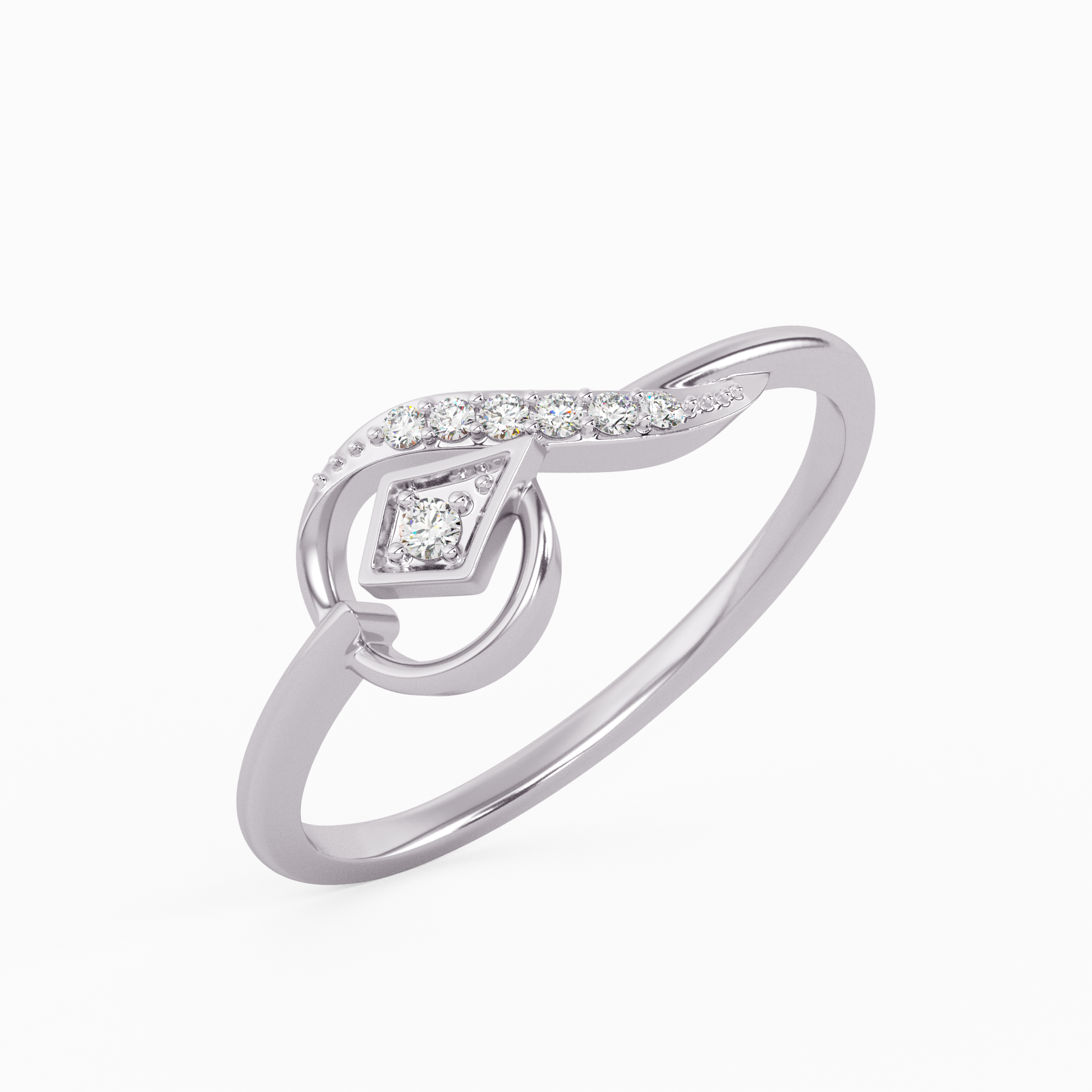 Rosy Revolution Gold and Diamond Earrings