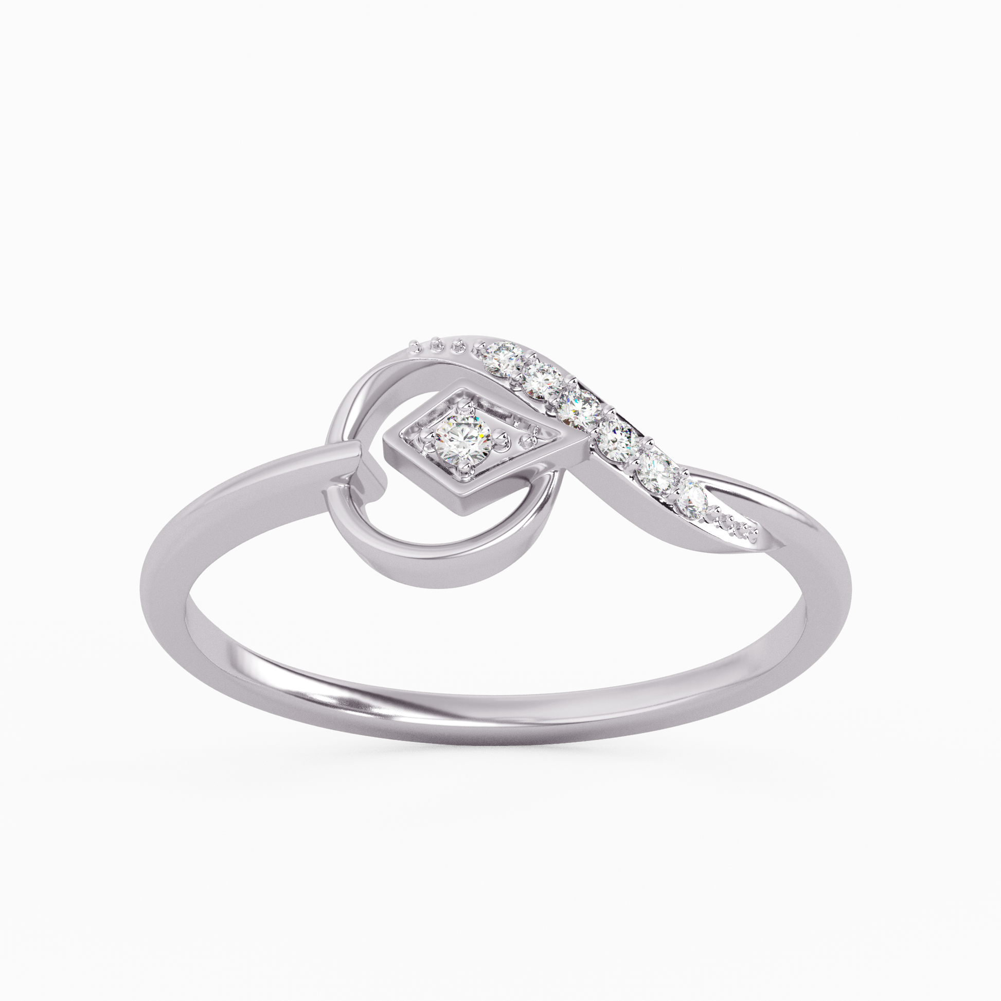 Rosy Revolution Gold and Diamond Earrings