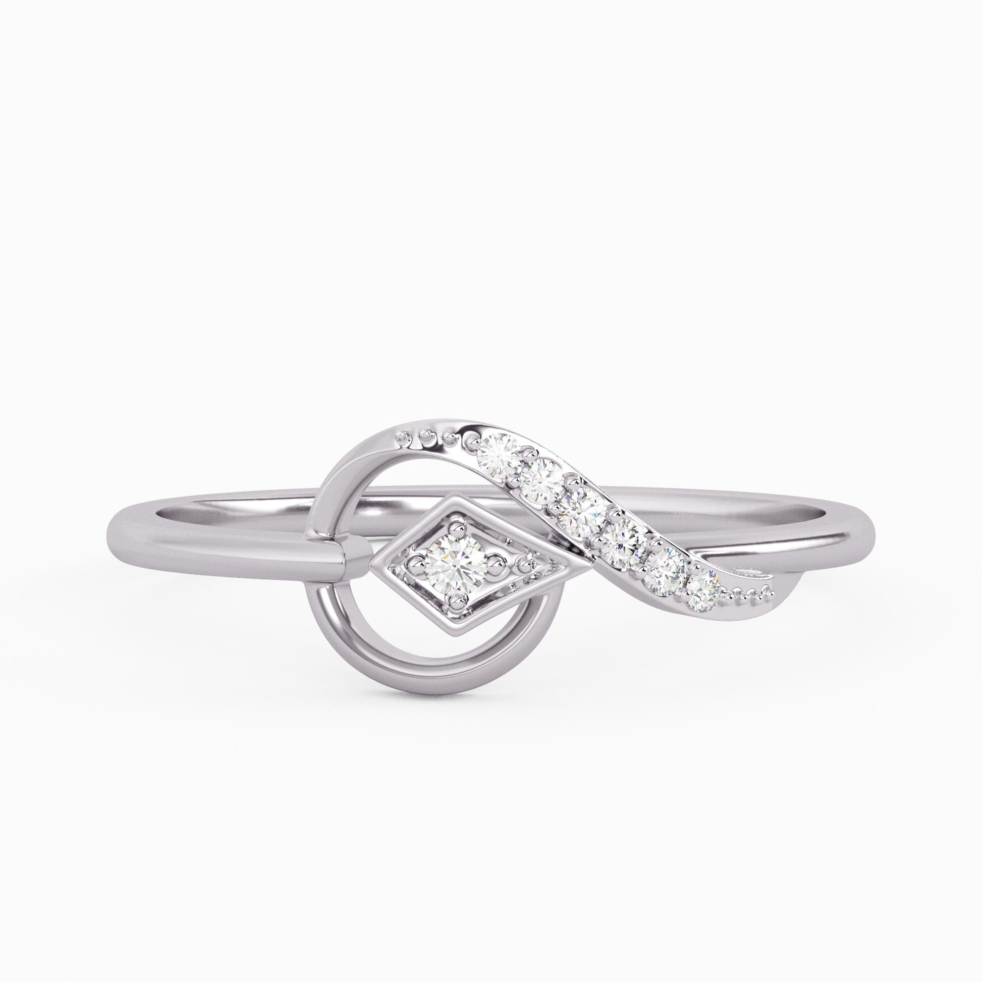 Rosy Revolution Gold and Diamond Earrings