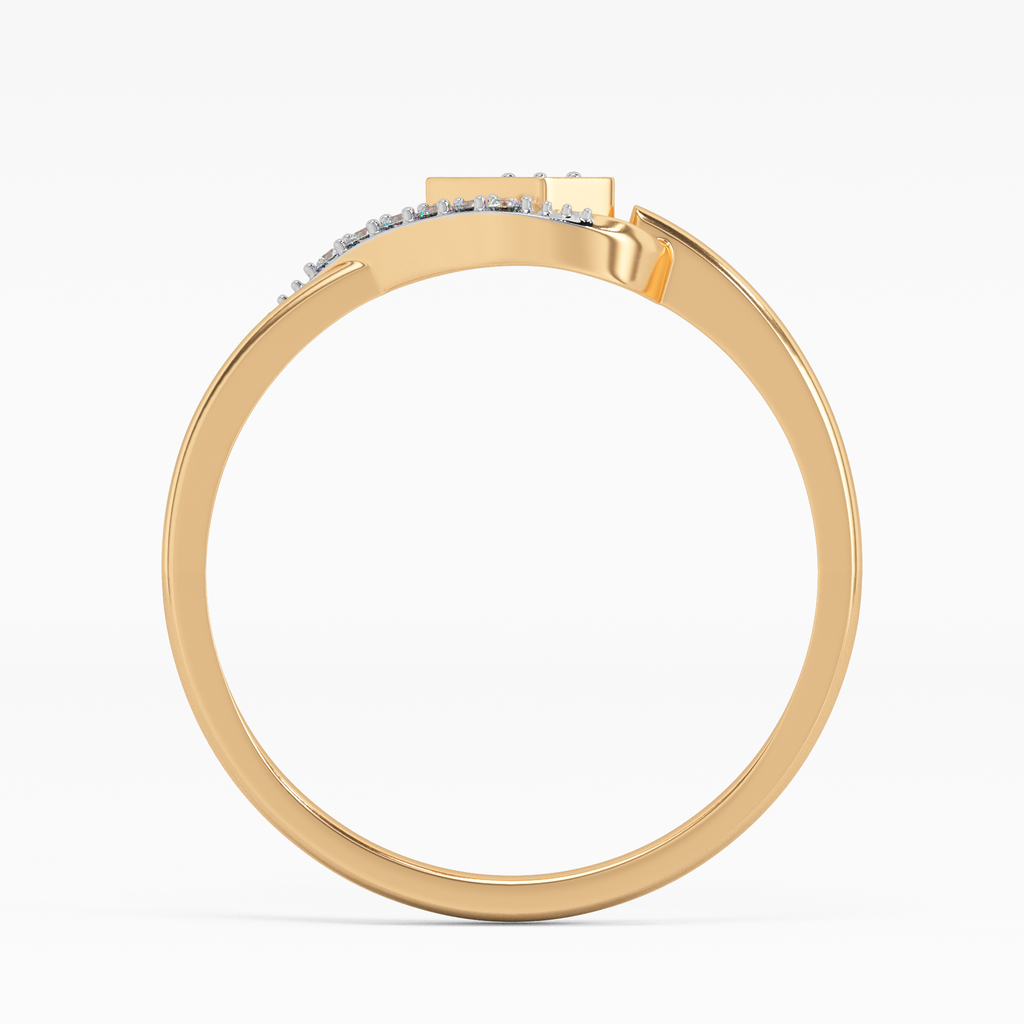 Rosy Revolution Gold and Diamond Earrings