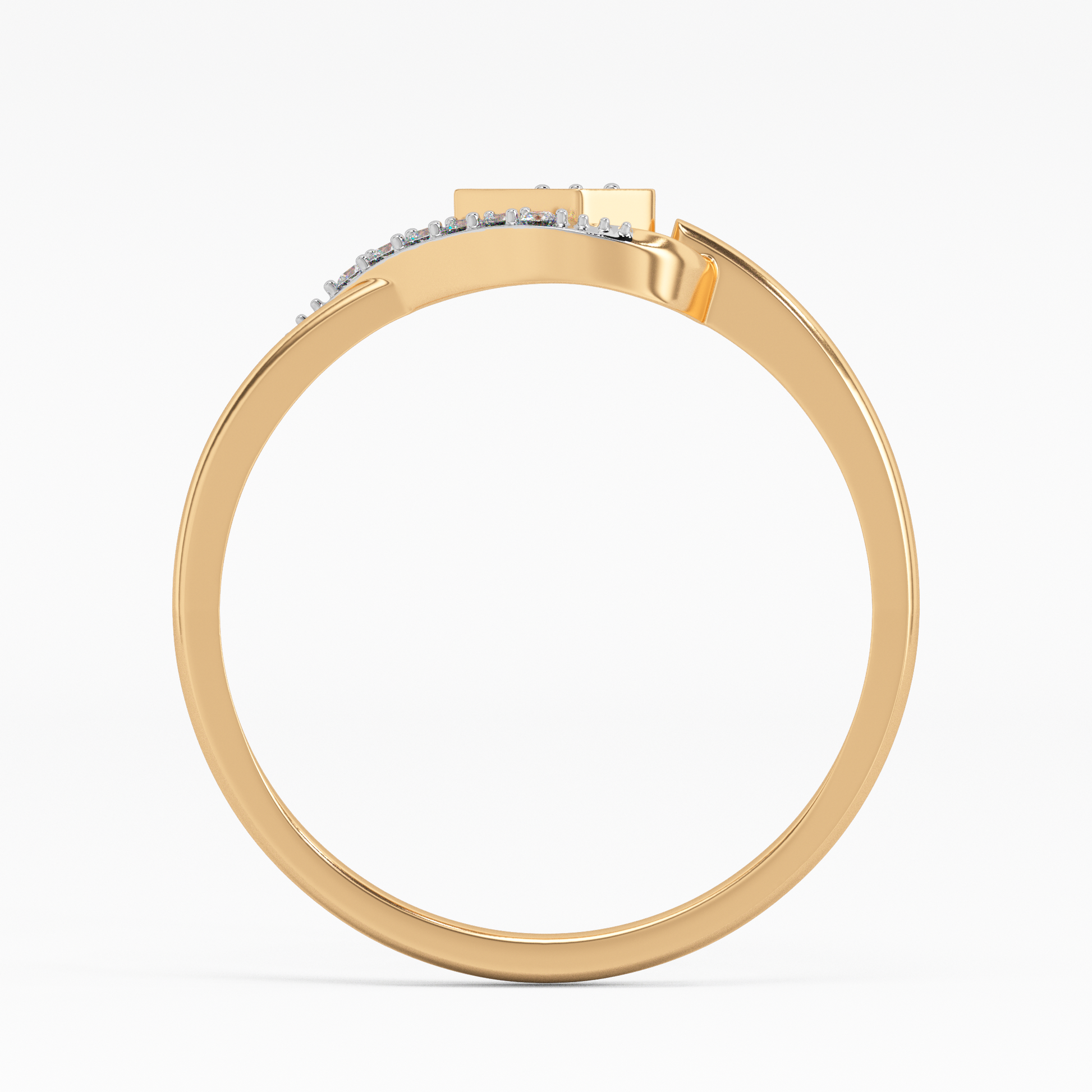 Rosy Revolution Gold and Diamond Earrings