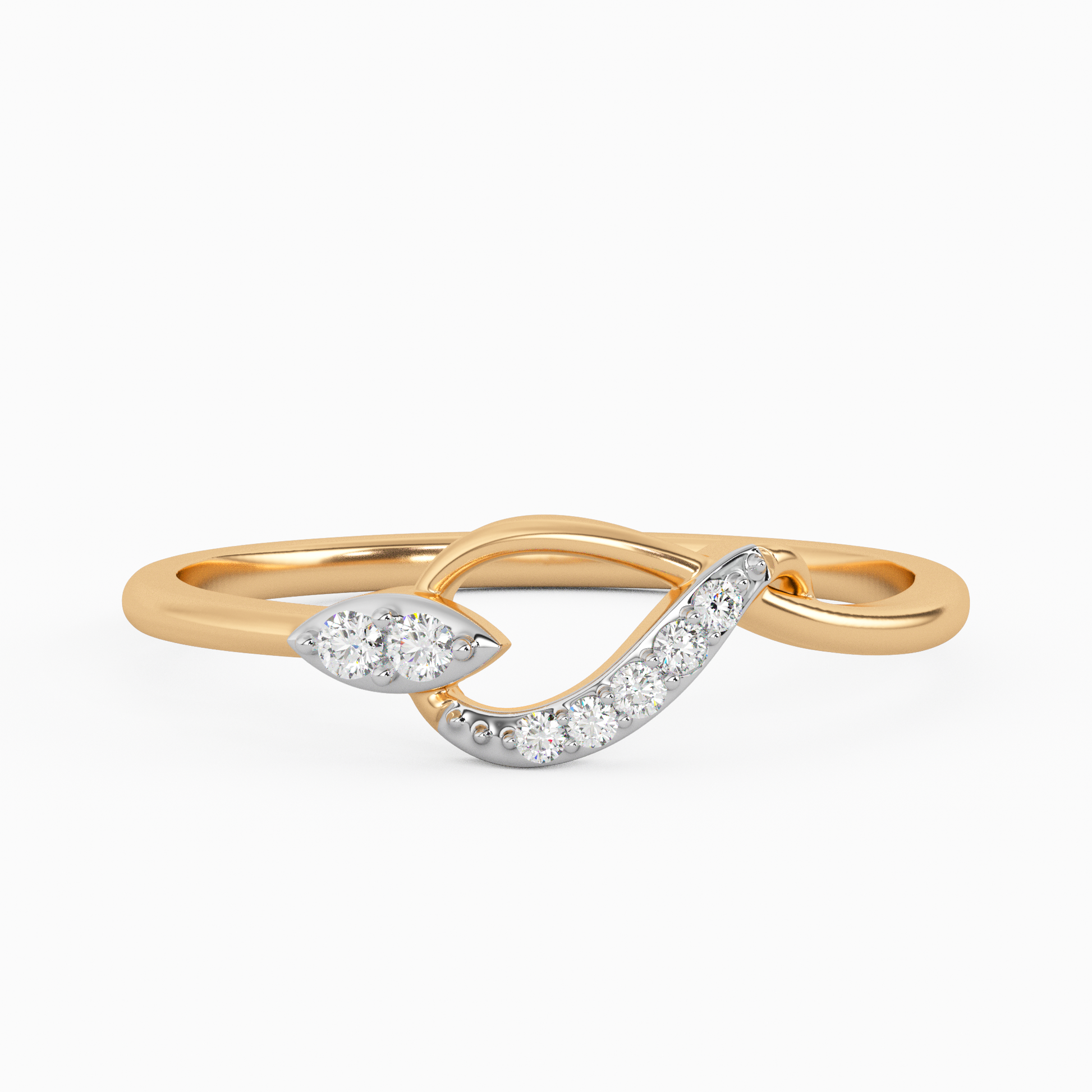 Sensational Wisteria Gold and Diamond Ring