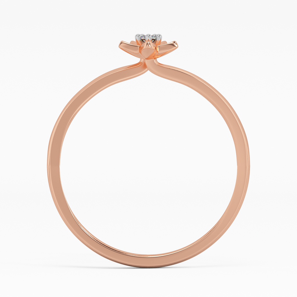 Tulip Tassel Gold and Diamond Ring