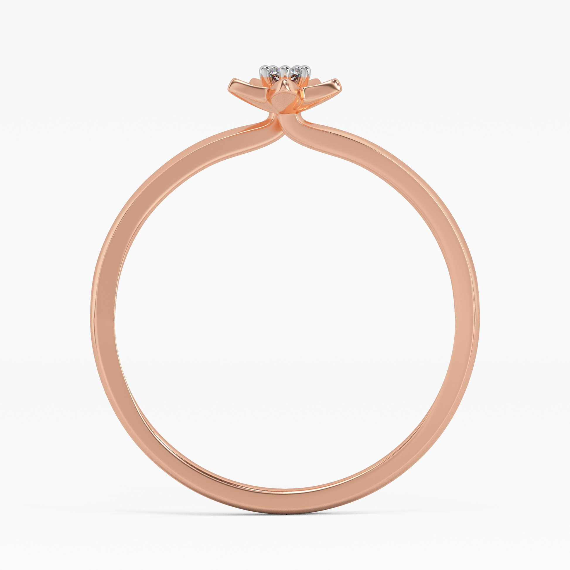 Tulip Tassel Gold and Diamond Ring