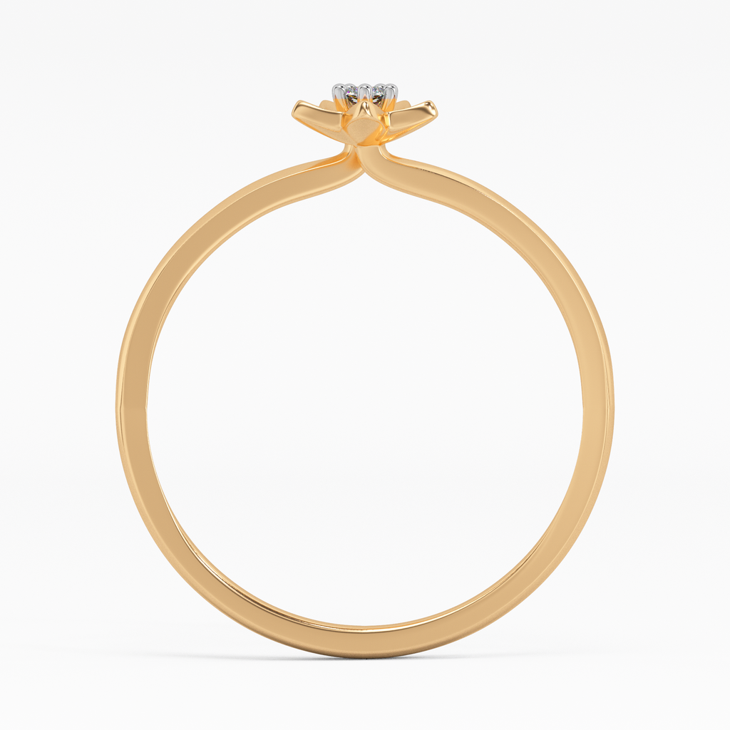 Tulip Tassel Gold and Diamond Ring