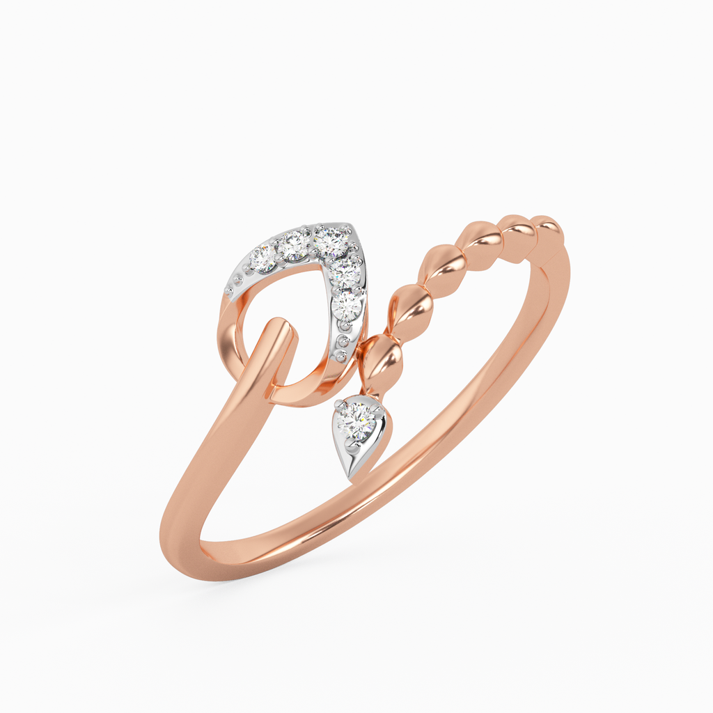 Precious Peony Gold and Diamond Ring