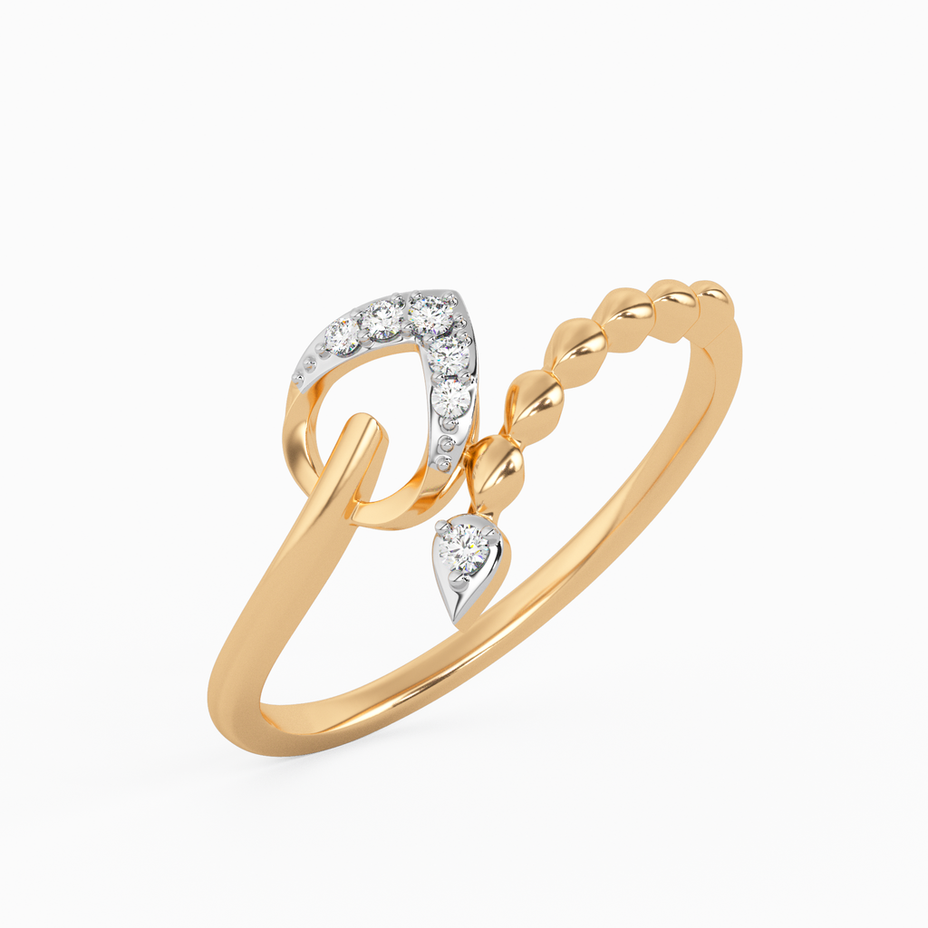 Precious Peony Gold and Diamond Ring