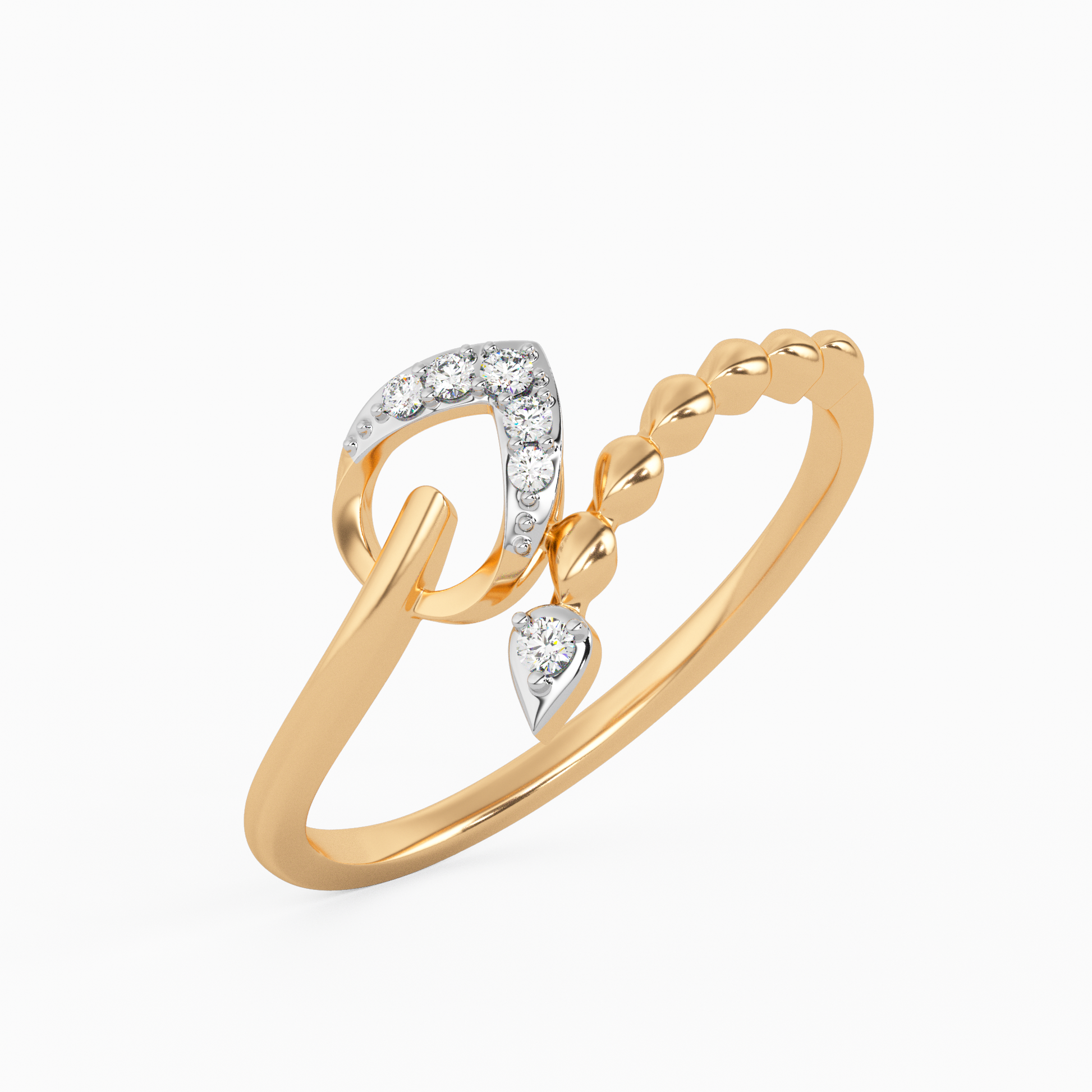 Precious Peony Gold and Diamond Ring