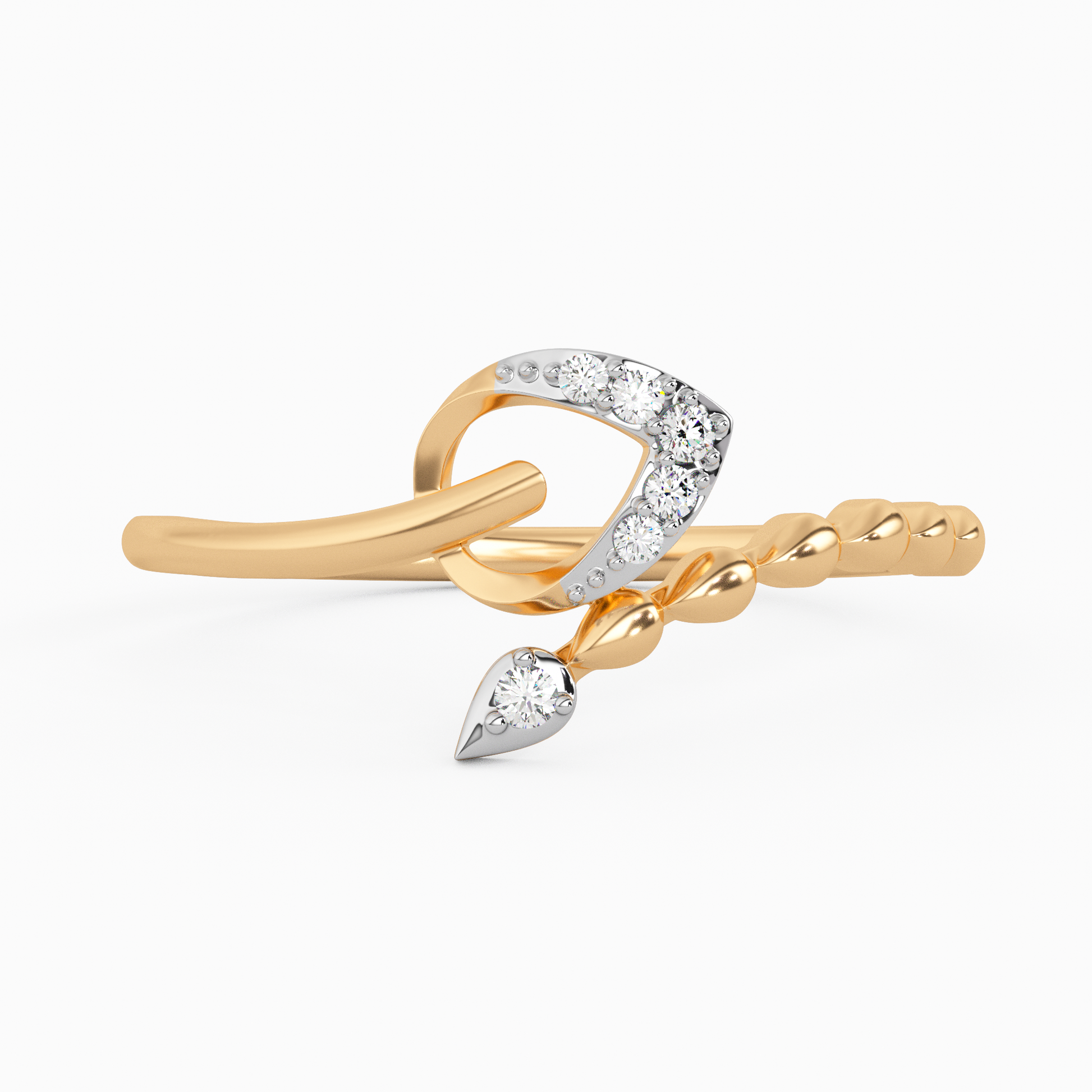 Precious Peony Gold and Diamond Ring