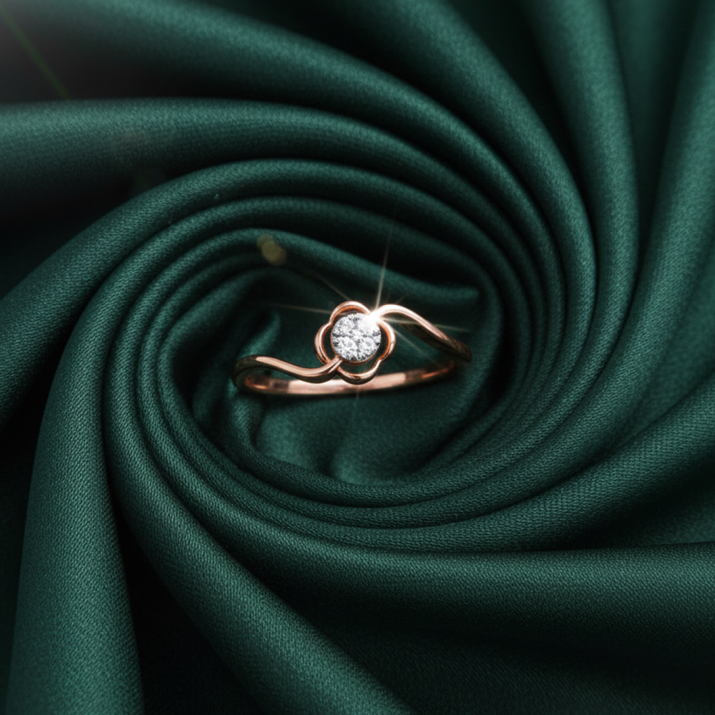 Exceptional Freesia Gold and Diamond Ring