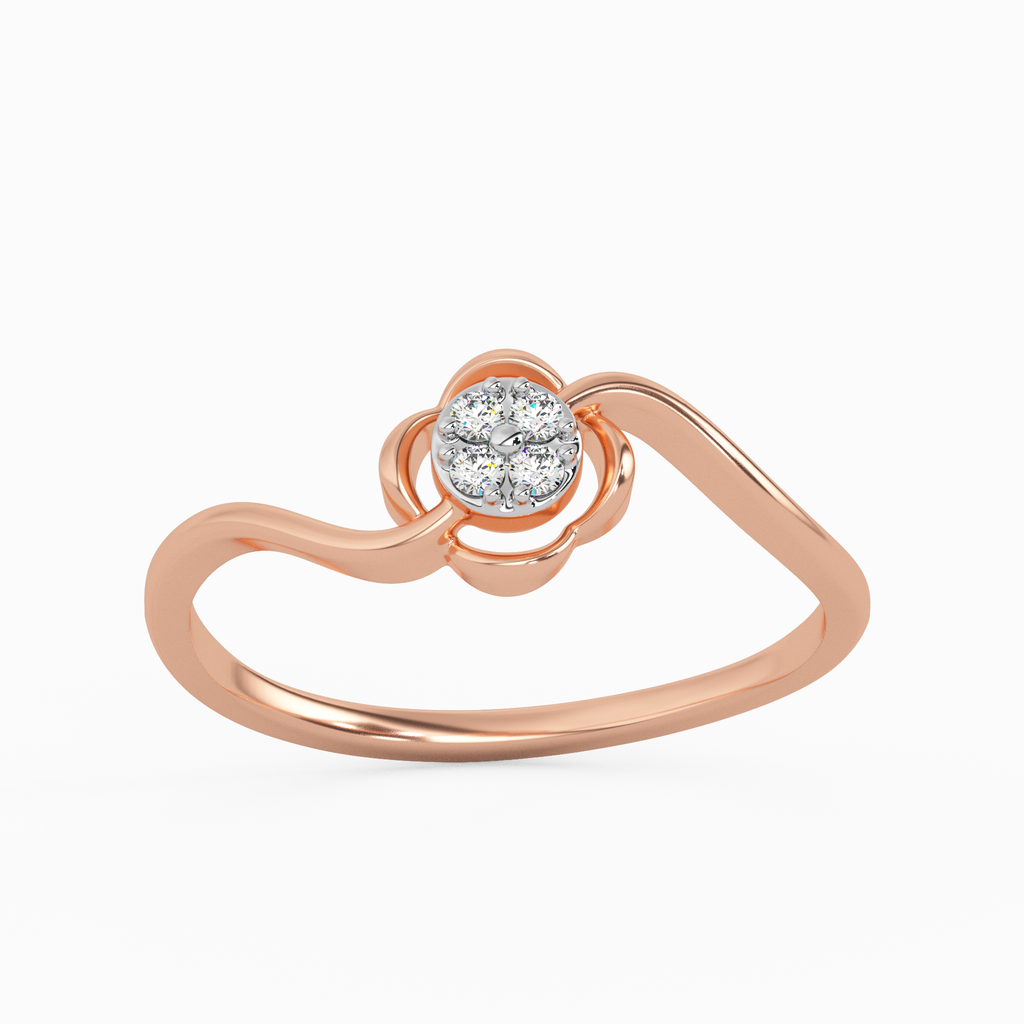 Exceptional Freesia Gold and Diamond Ring