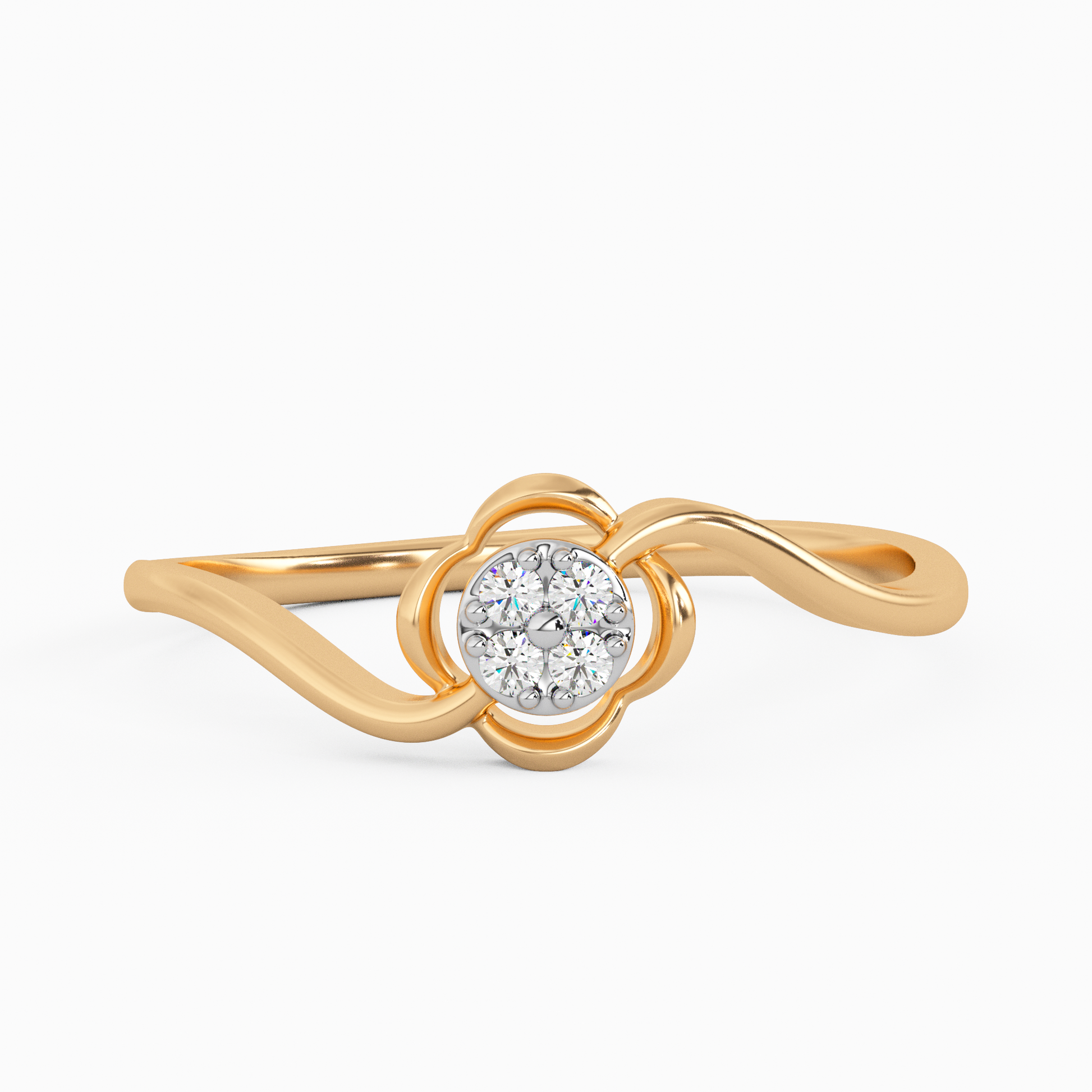 Exceptional Freesia Gold and Diamond Ring