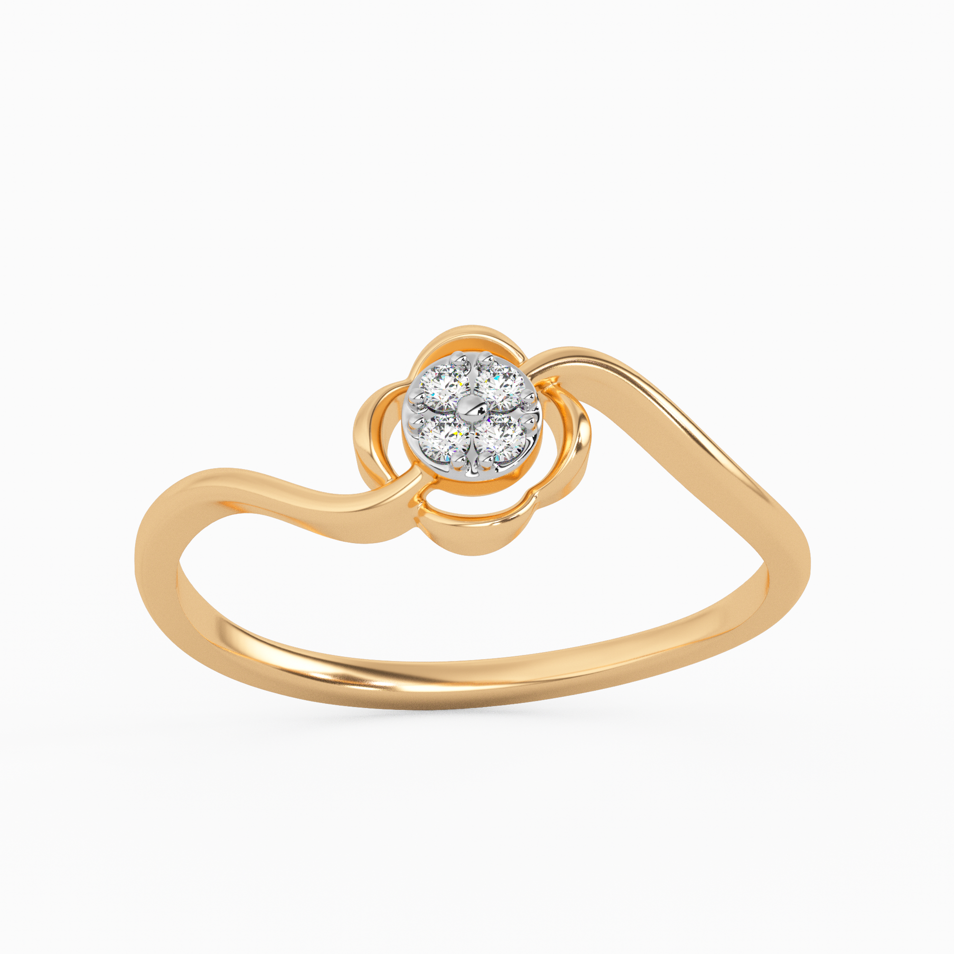 Exceptional Freesia Gold and Diamond Ring