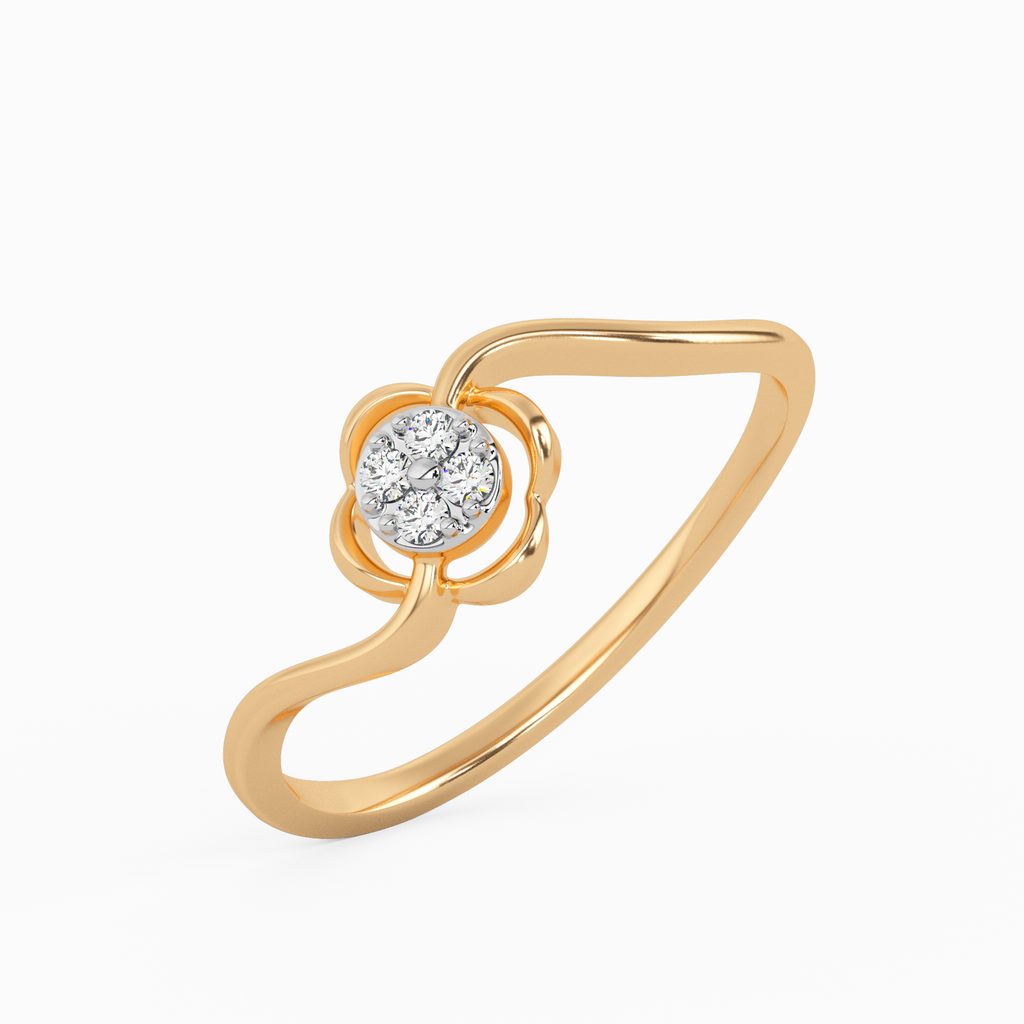 Exceptional Freesia Gold and Diamond Ring