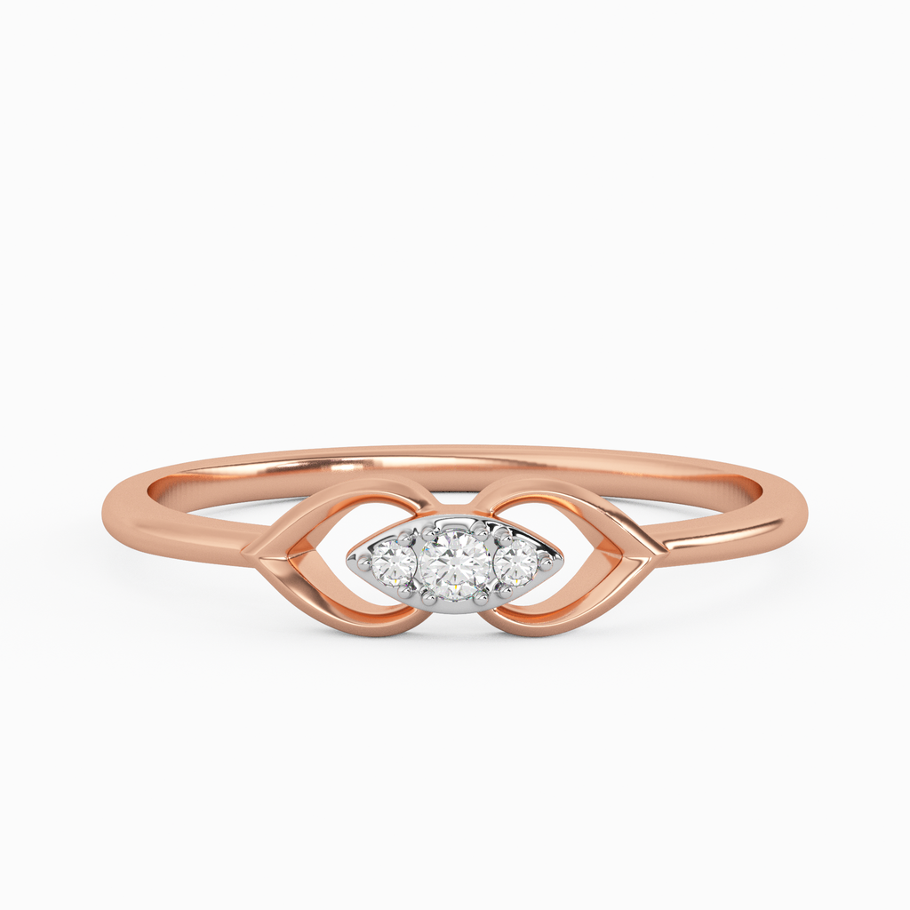 Shiny and Irresistible Gold and Diamond Ring