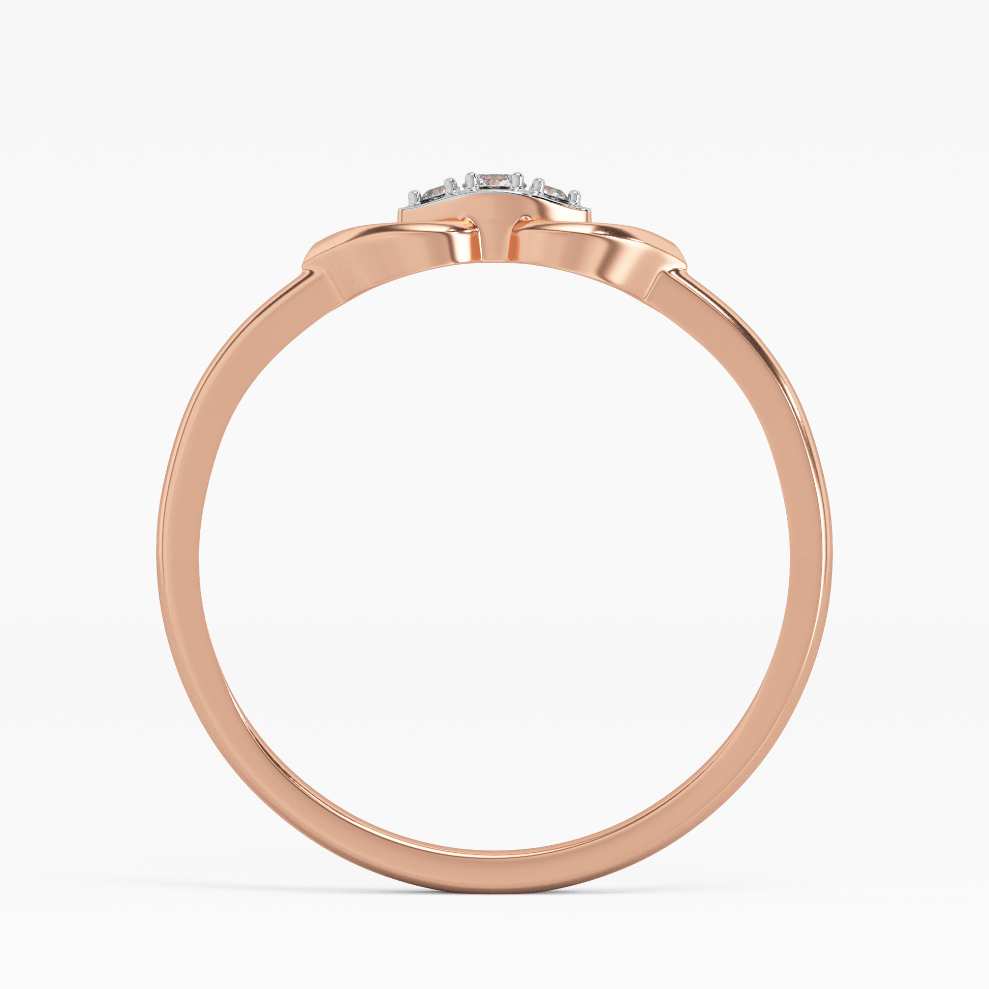 Shiny and Irresistible Gold and Diamond Ring