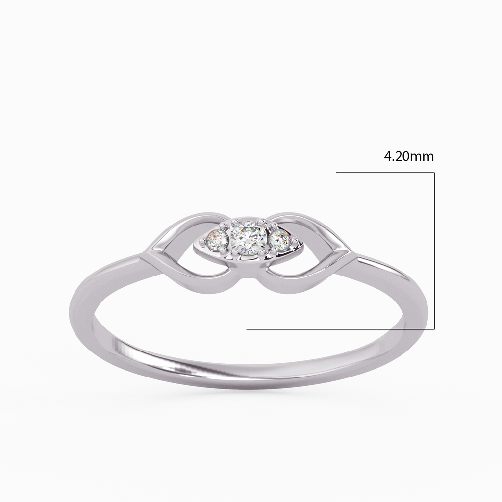 Shiny and Irresistible Gold and Diamond Ring