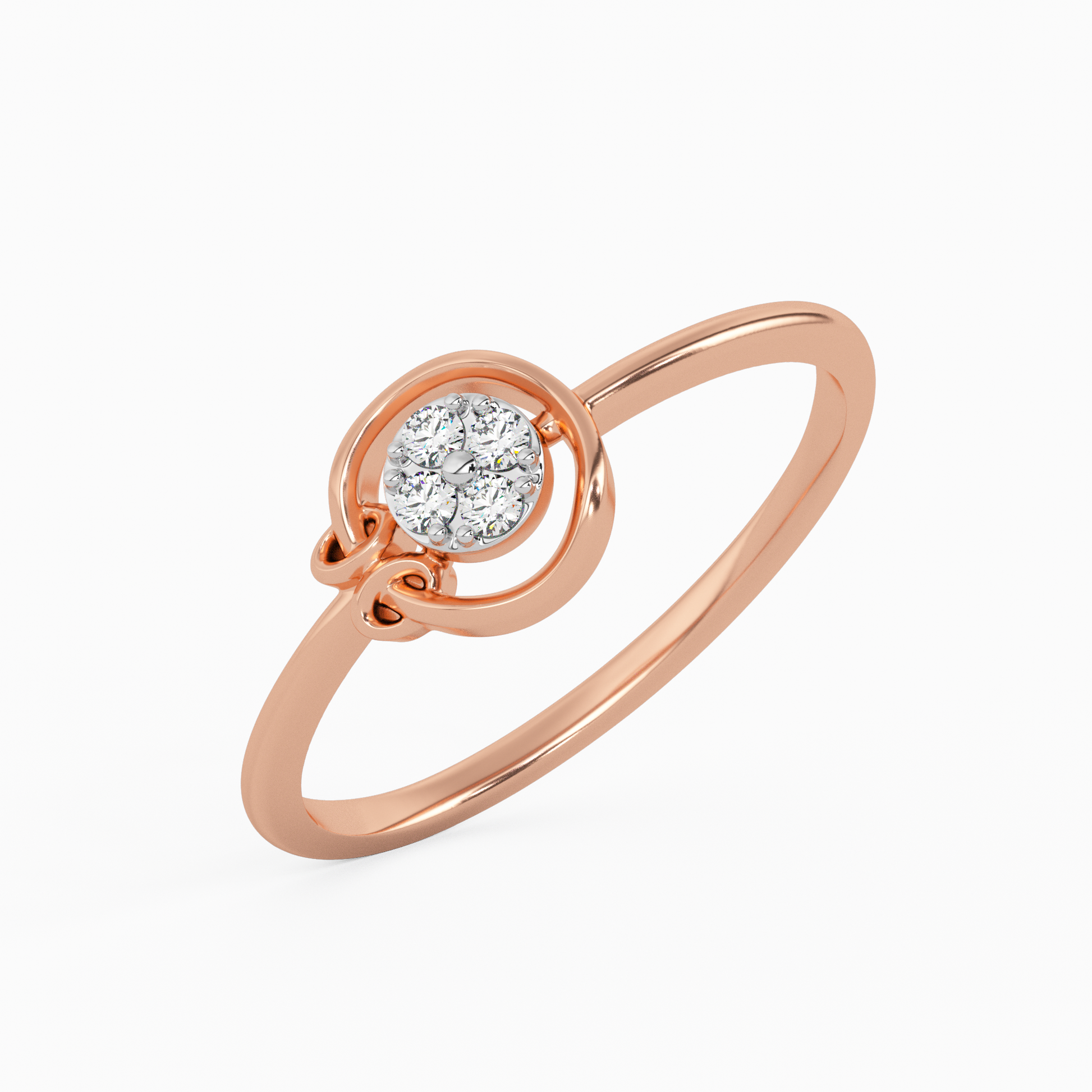 Sensational and Refined Gold and Diamond Ring