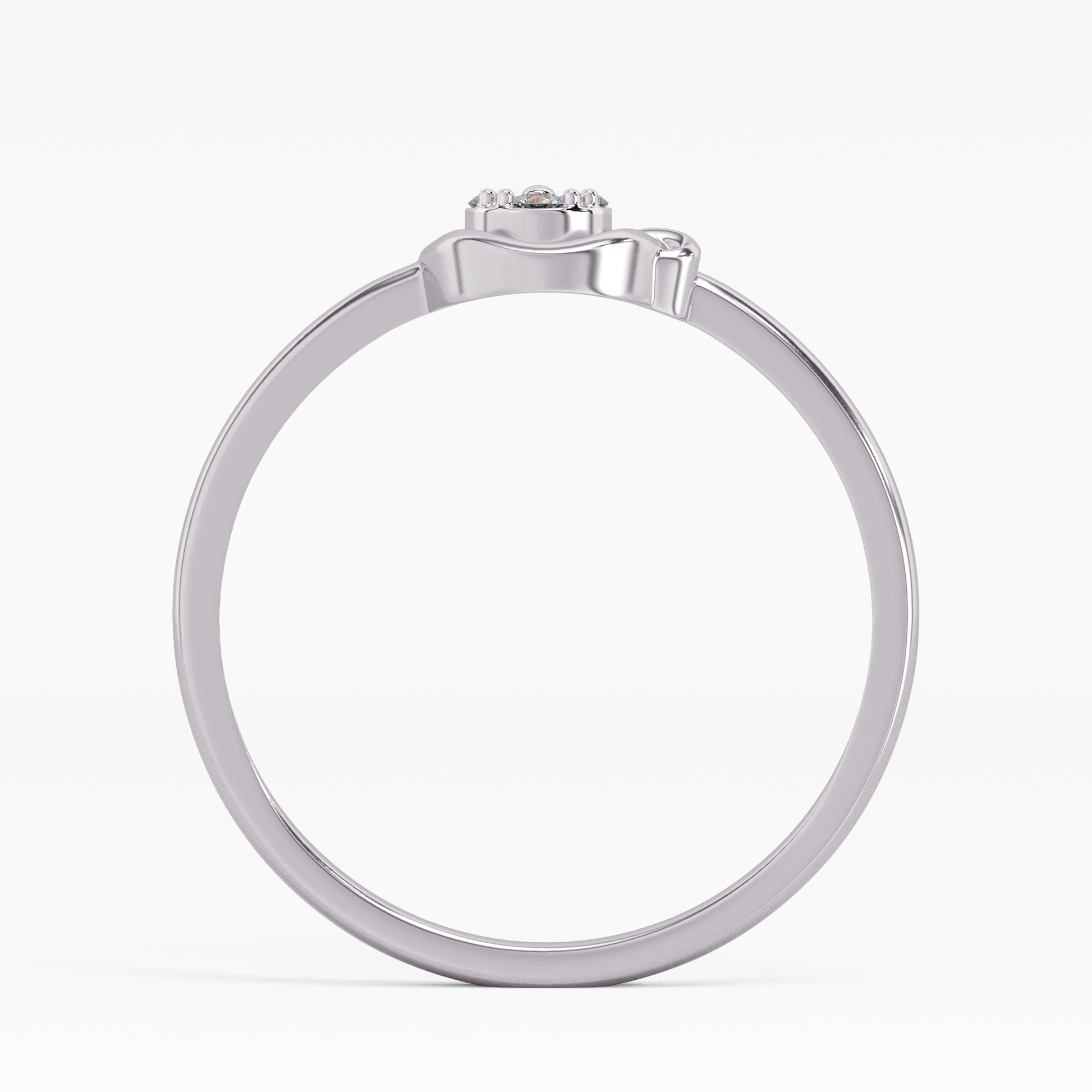 Sensational and Refined Gold and Diamond Ring