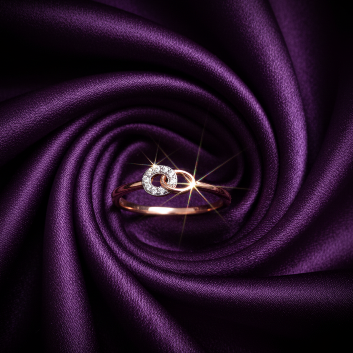 Ornamental Opulence Gold and Diamond Ring