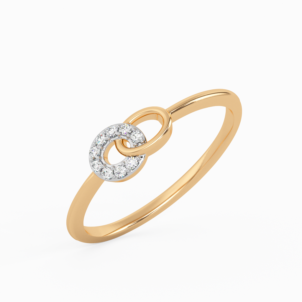 Ornamental Opulence Gold and Diamond Ring