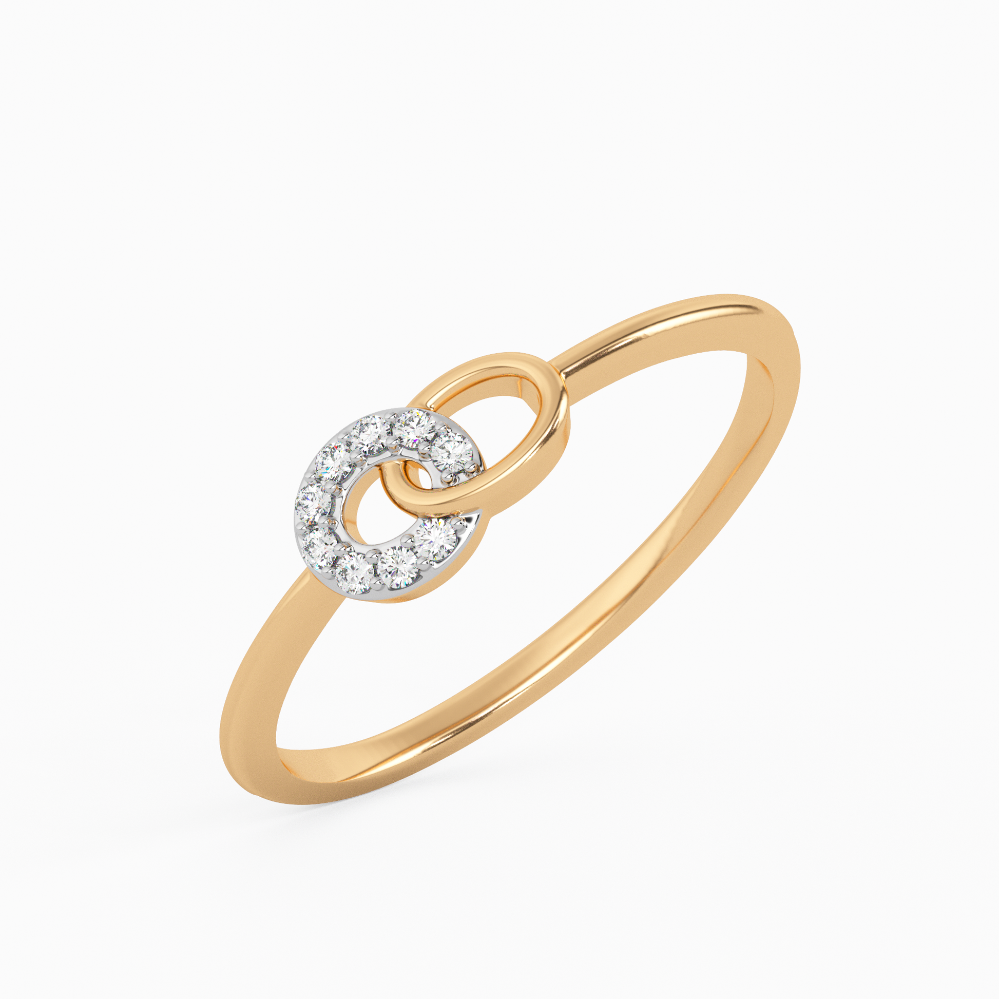 Ornamental Opulence Gold and Diamond Ring
