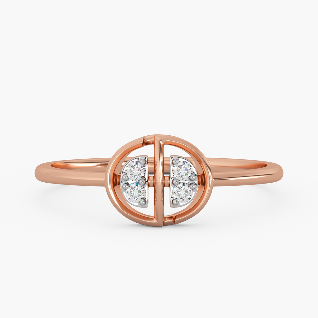 Sparkling Sentiments Gold and Diamond Ring