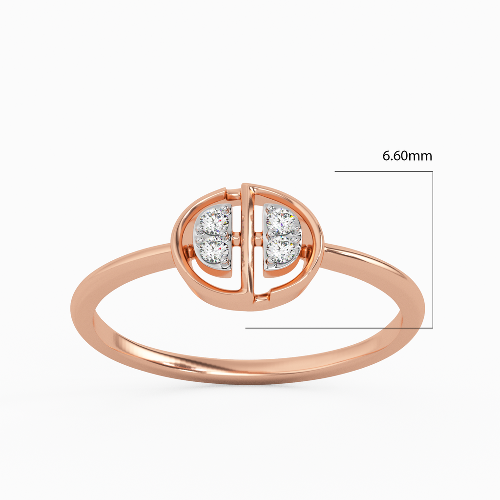 Sparkling Sentiments Gold and Diamond Ring