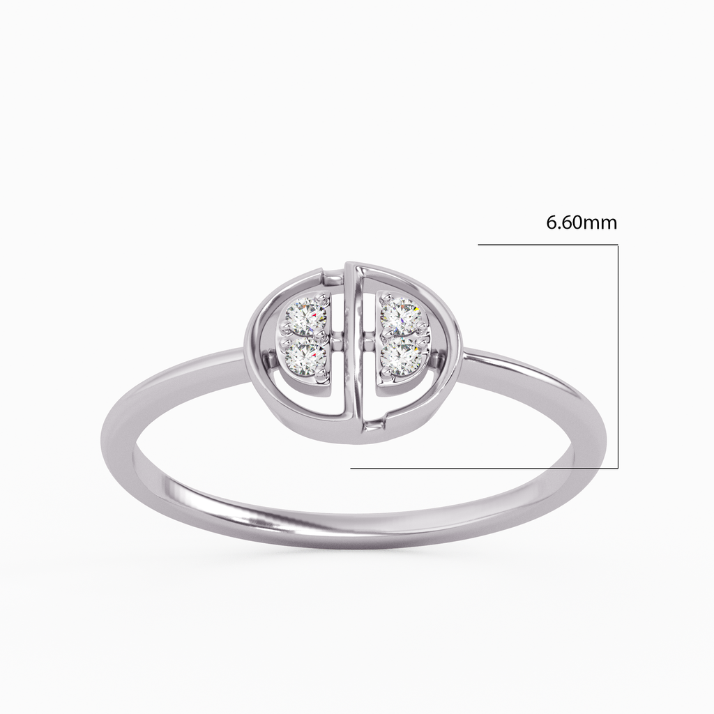 Sparkling Sentiments Gold and Diamond Ring