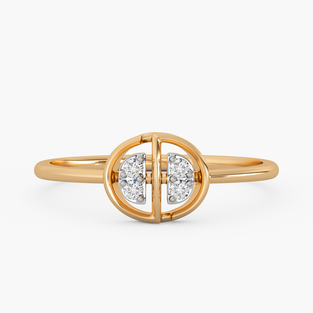 Sparkling Sentiments Gold and Diamond Ring