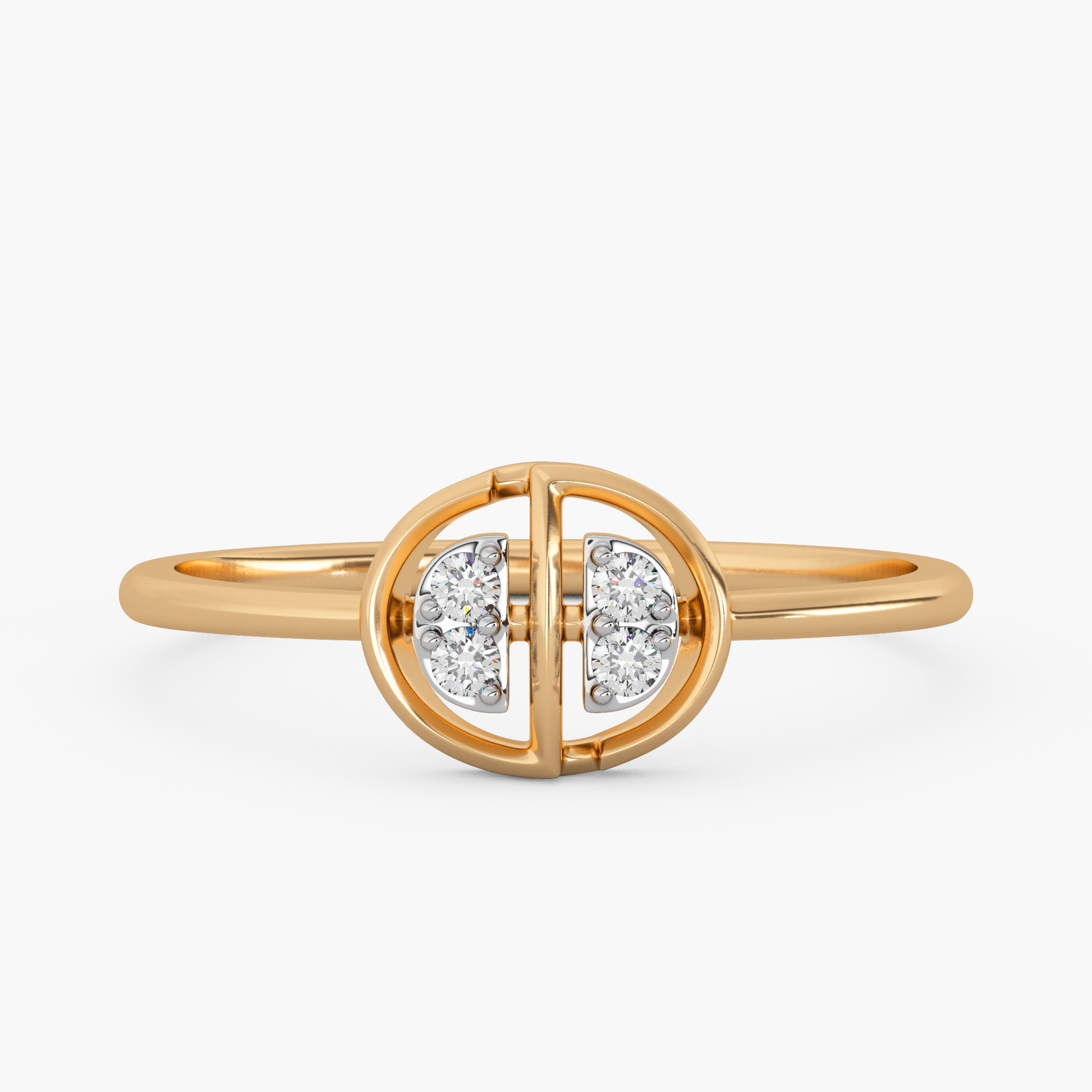 Sparkling Sentiments Gold and Diamond Ring