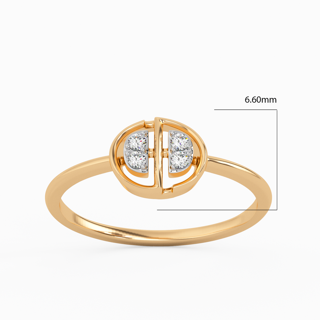 Sparkling Sentiments Gold and Diamond Ring