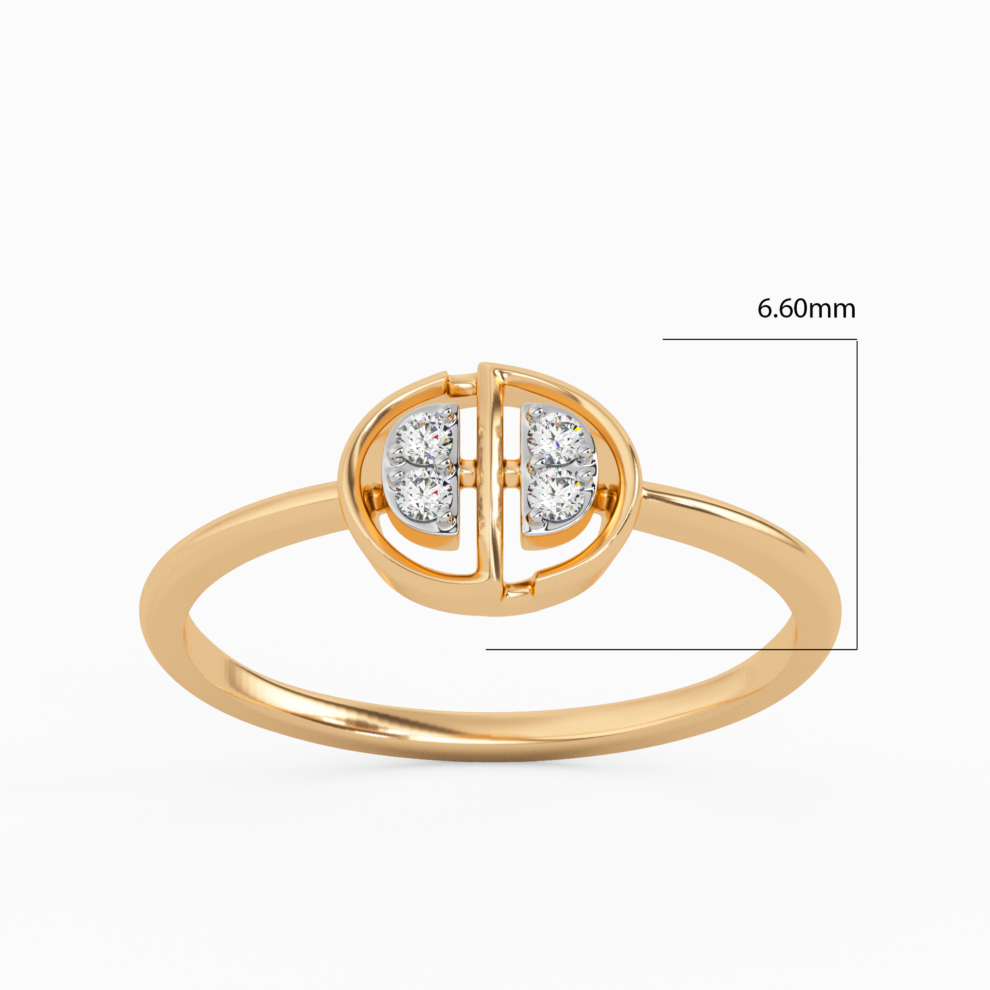 Sparkling Sentiments Gold and Diamond Ring