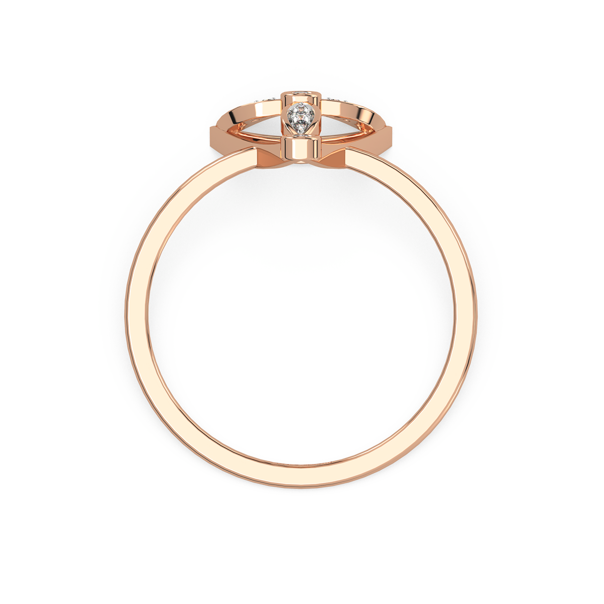 Trine Petals Diamond Rings