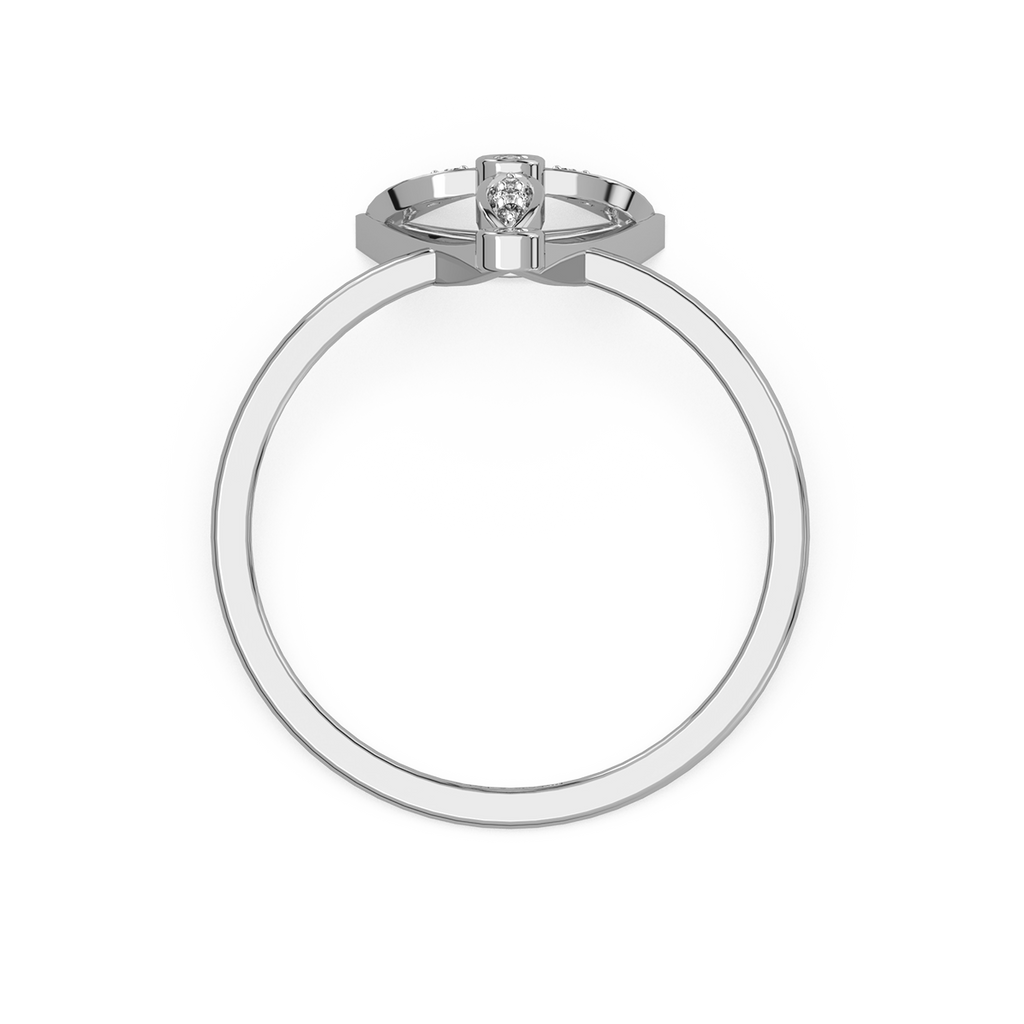 Trine Petals Diamond Rings