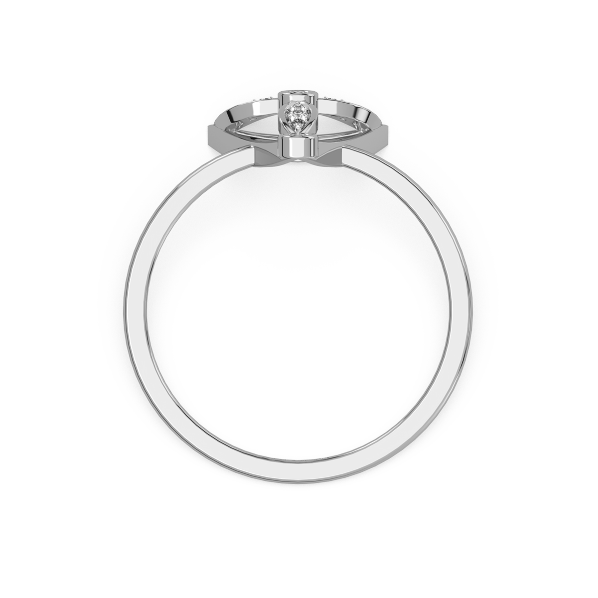 Trine Petals Diamond Rings