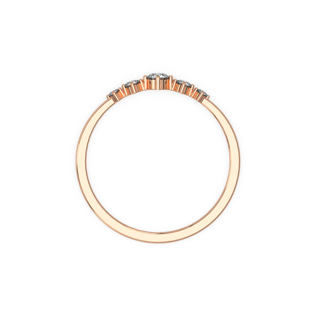 Ruler of Hearts Gold and Diamond Ring