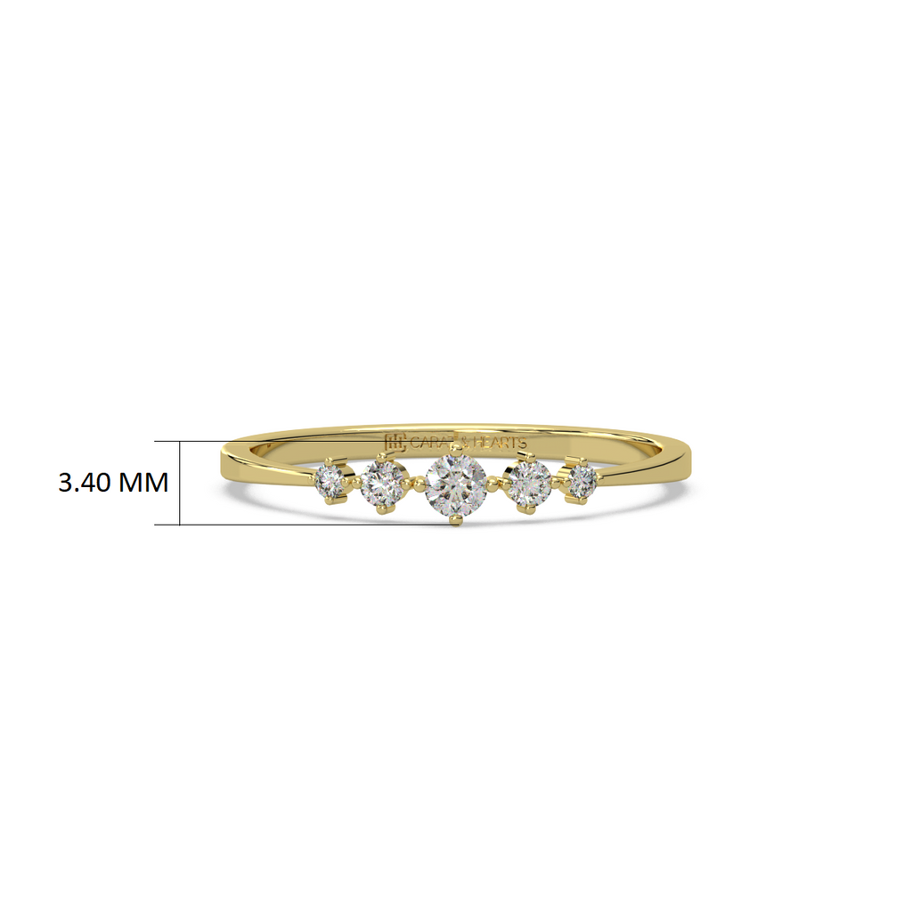 Ruler of Hearts Gold and Diamond Ring