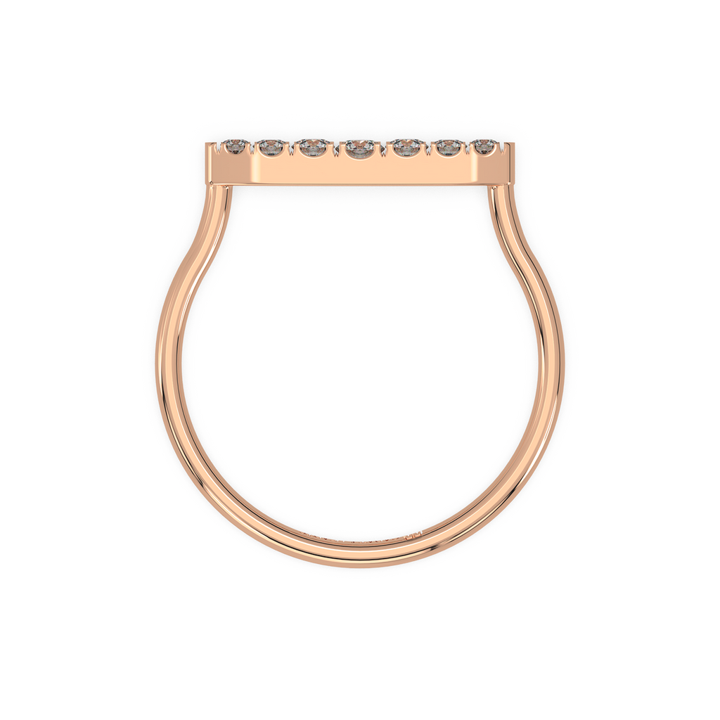 Waves of Love Gold and Diamond Ring