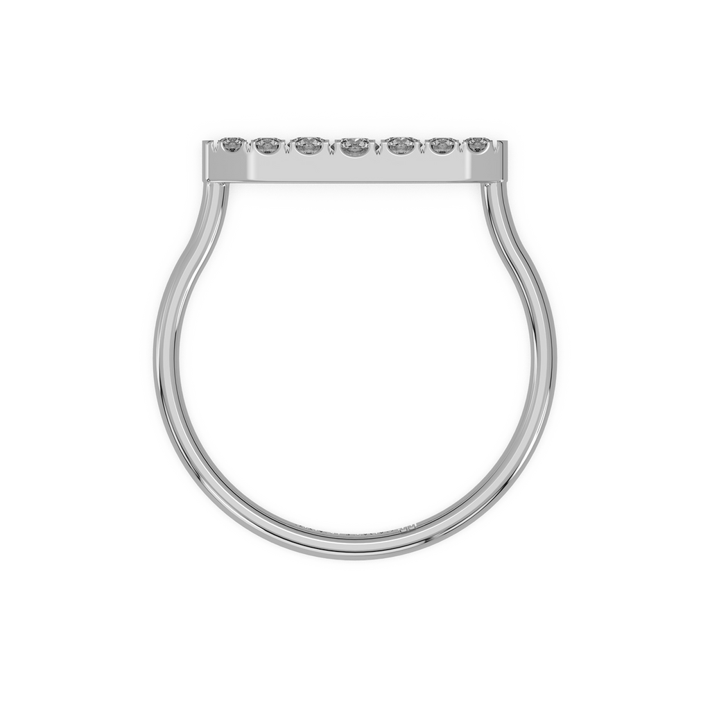 Waves of Love Gold and Diamond Ring