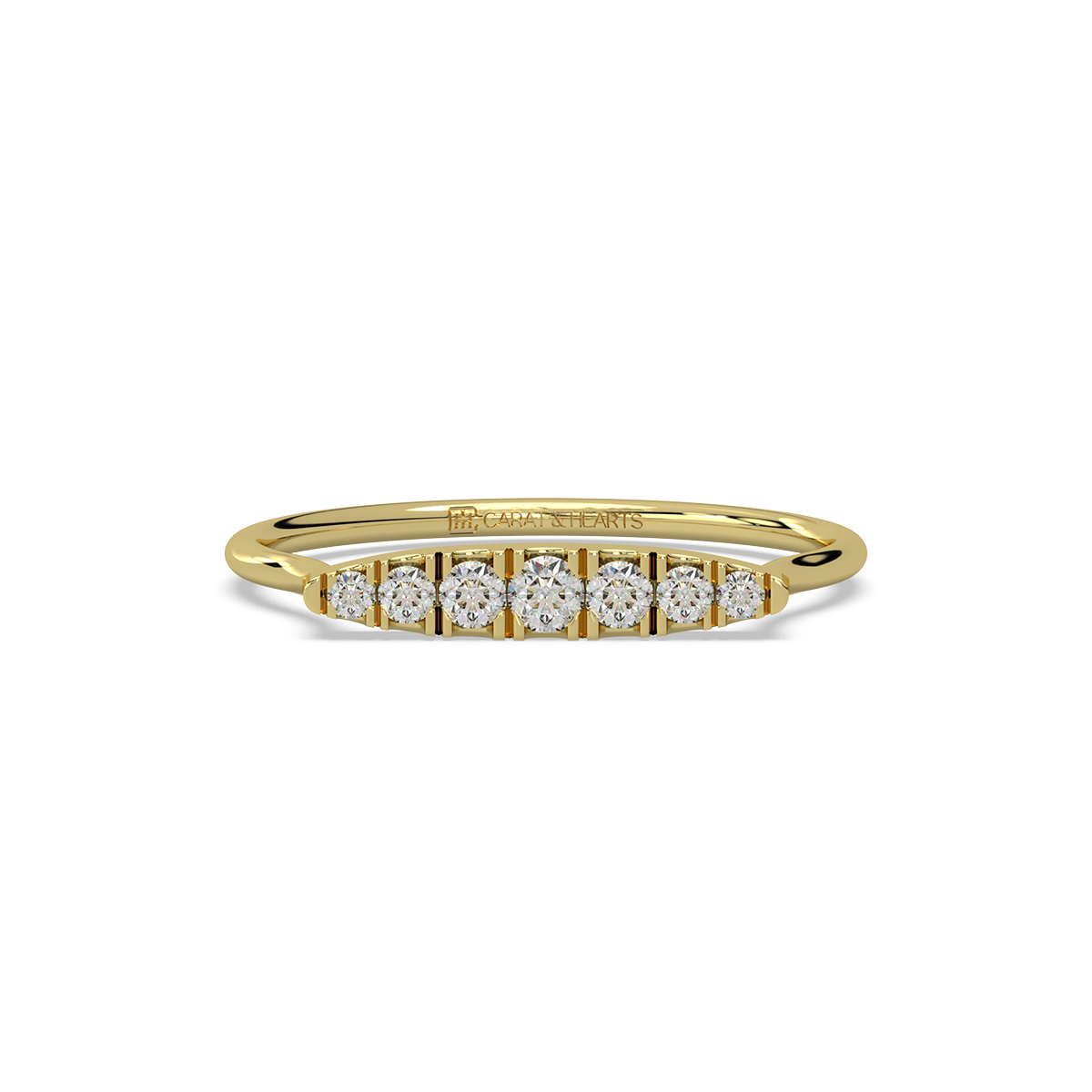 Waves of Love Gold and Diamond Ring