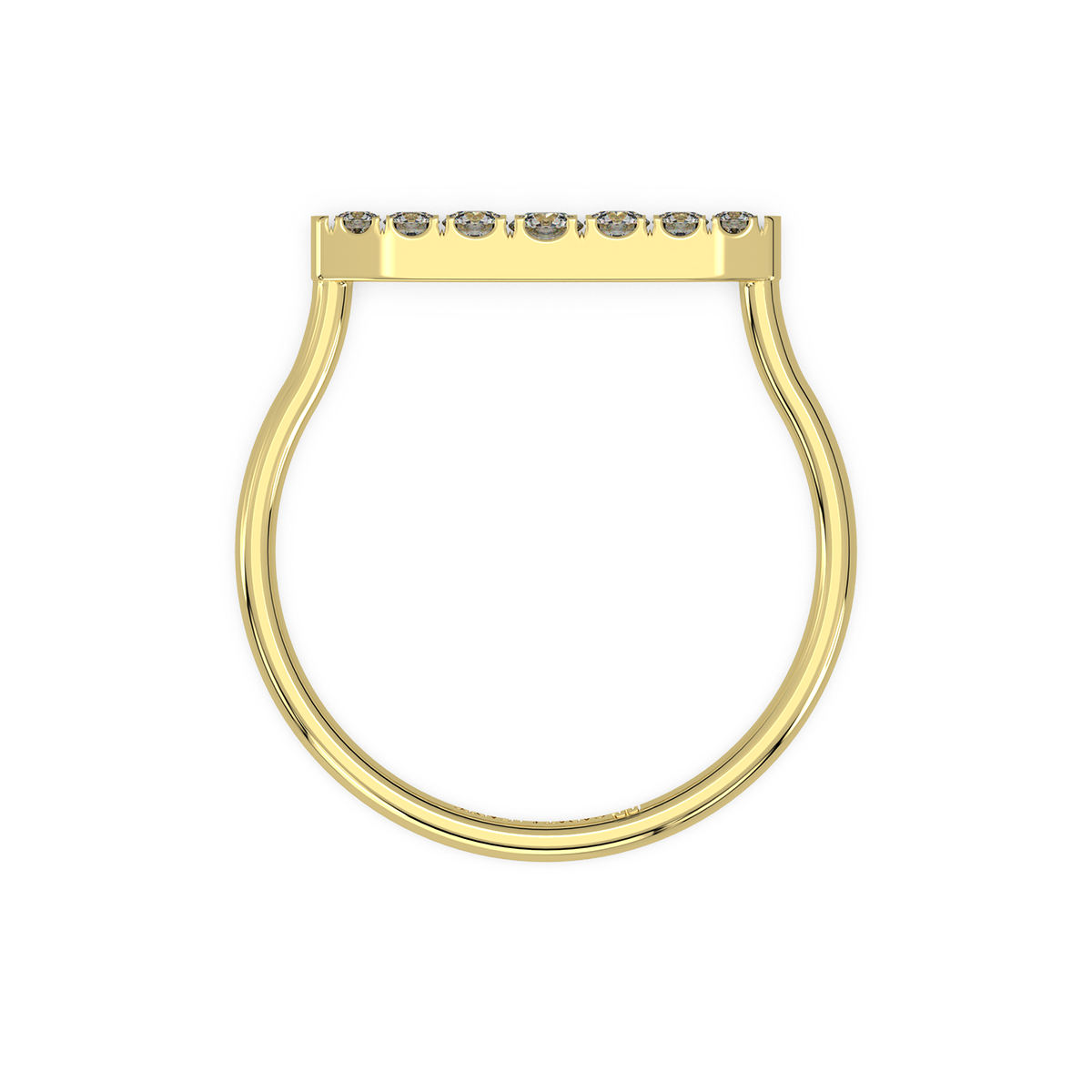 Waves of Love Gold and Diamond Ring