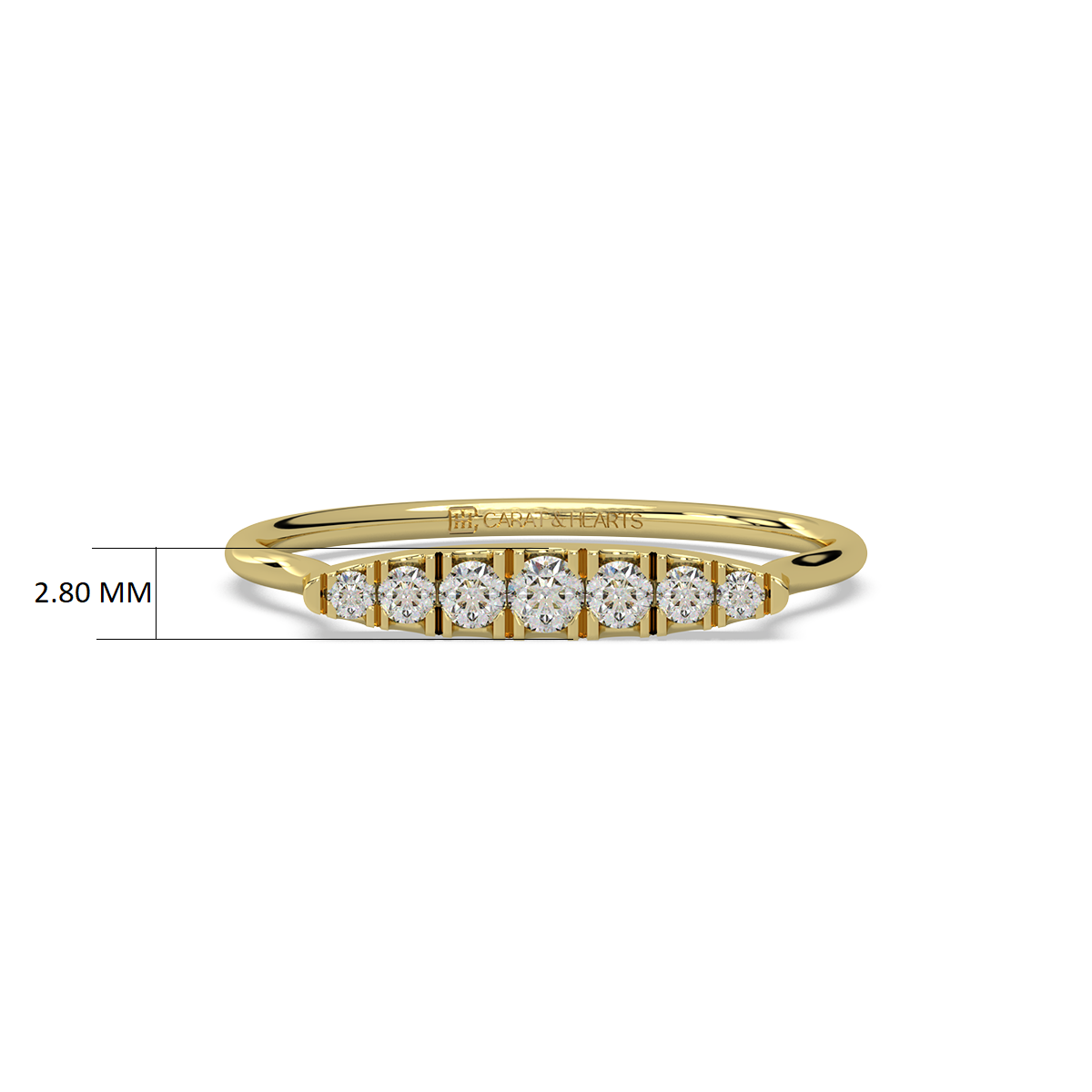 Waves of Love Gold and Diamond Ring